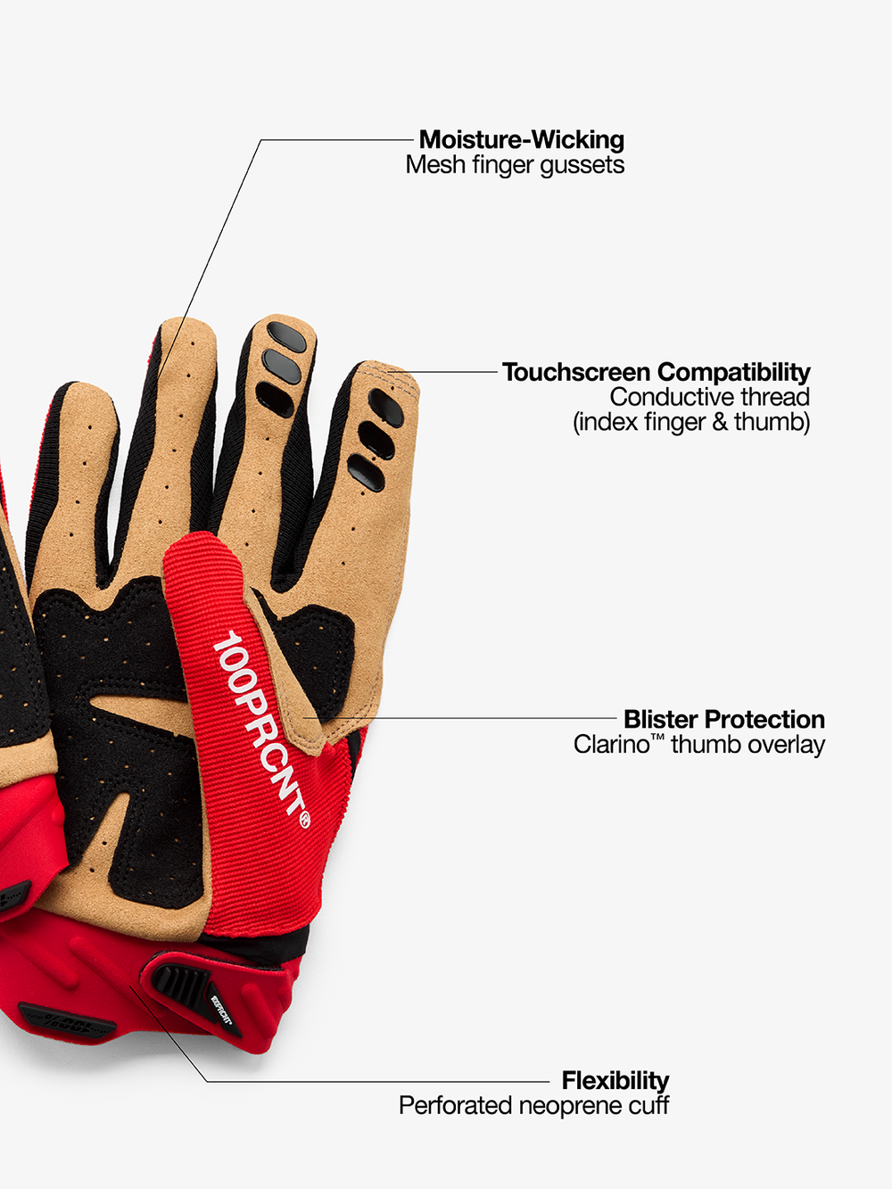 AIRMATIC 2 Gloves Red/Black