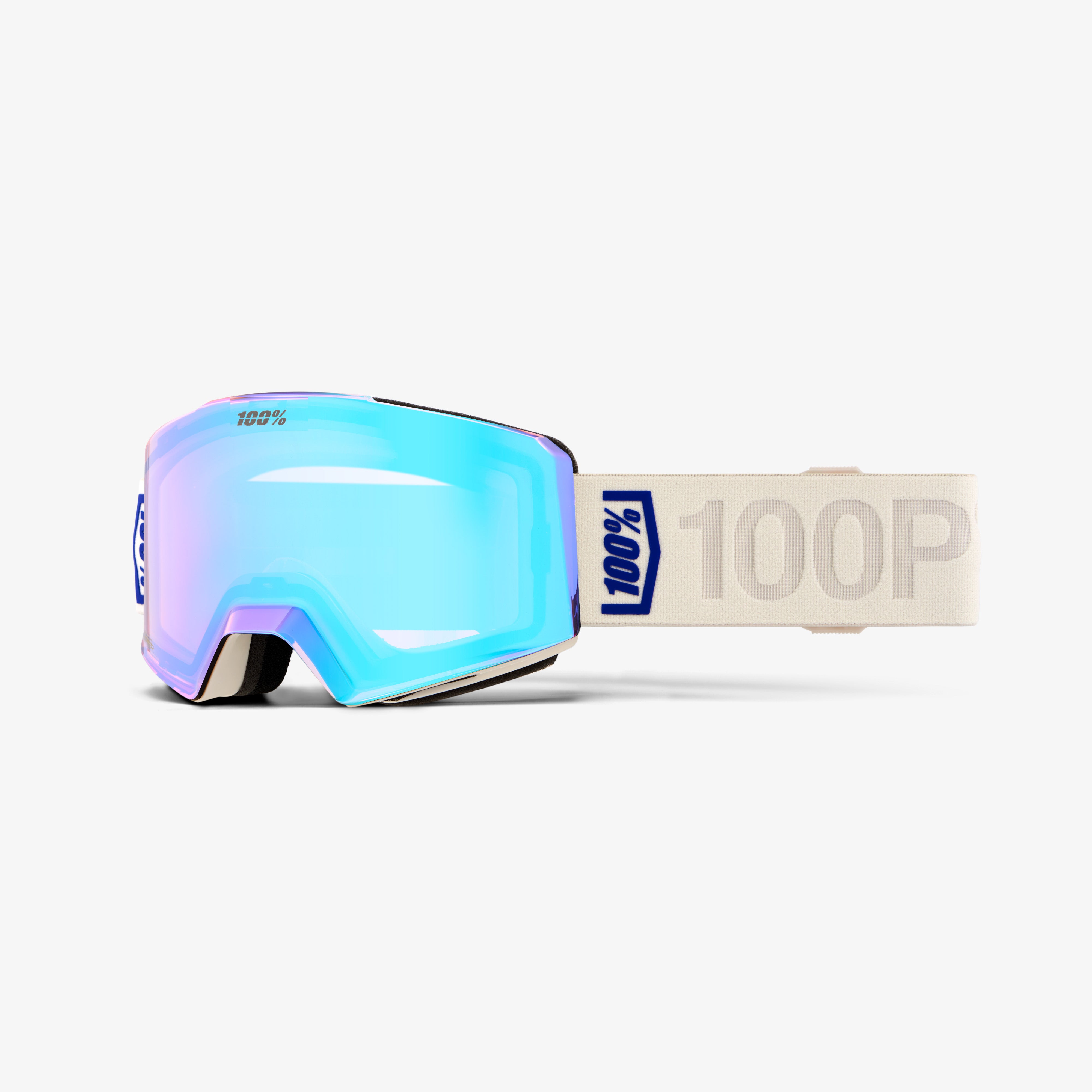 NORG Goggle Bone HiPER Blue Mirror Lens - Secondary