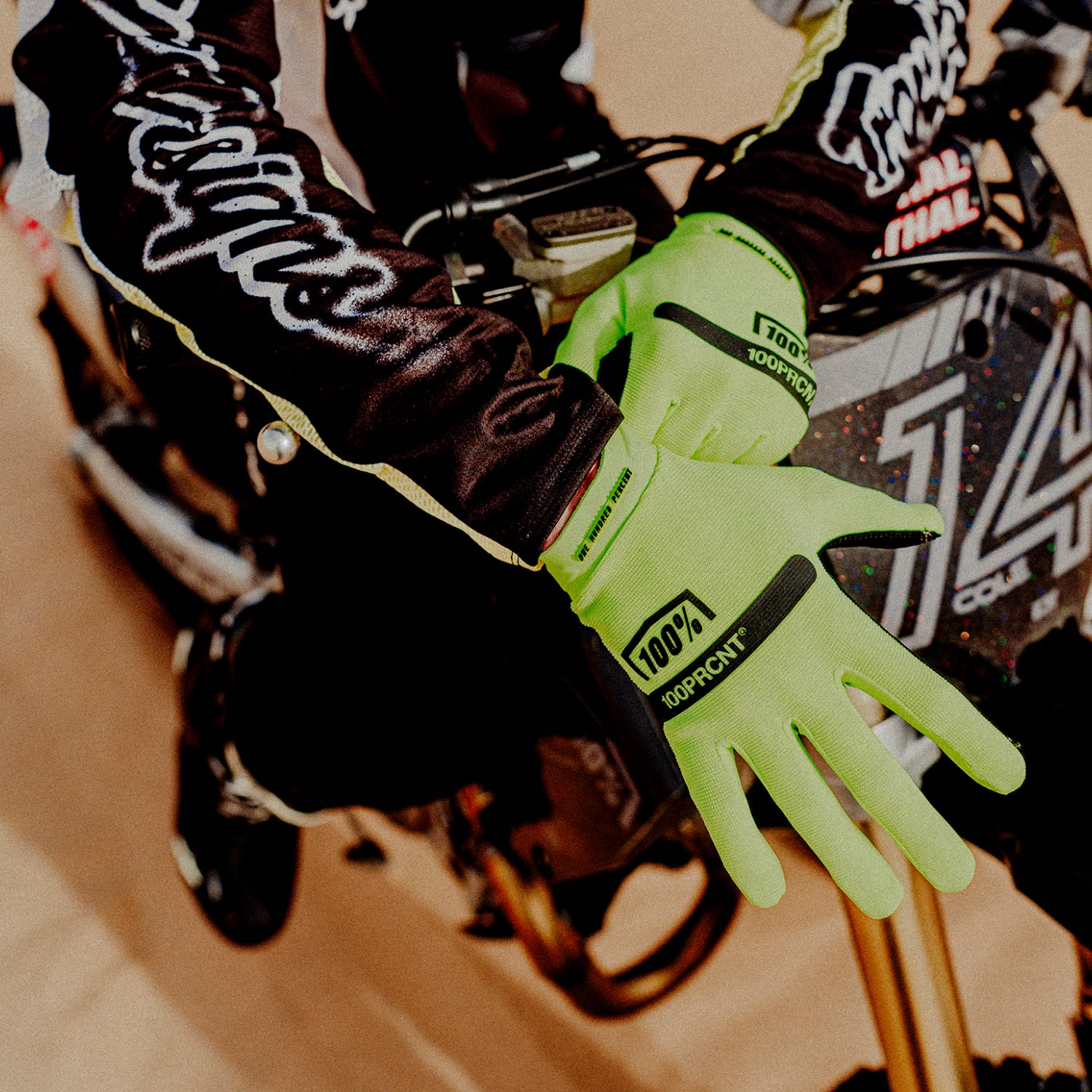 RIDECAMP Gloves Fluo Yellow