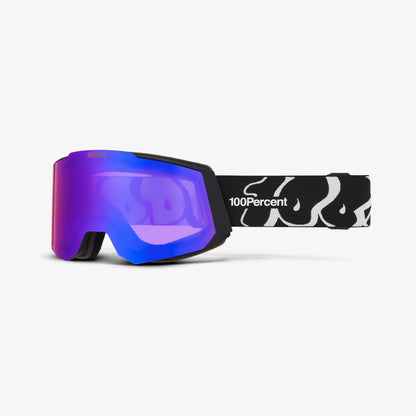 SNOWCRAFT Goggle Bubblygo Black HiPER Violet Mirror Lens