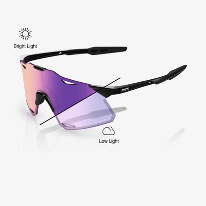 HYPERCRAFT - Gloss Black - Photochromic Purple Mirror