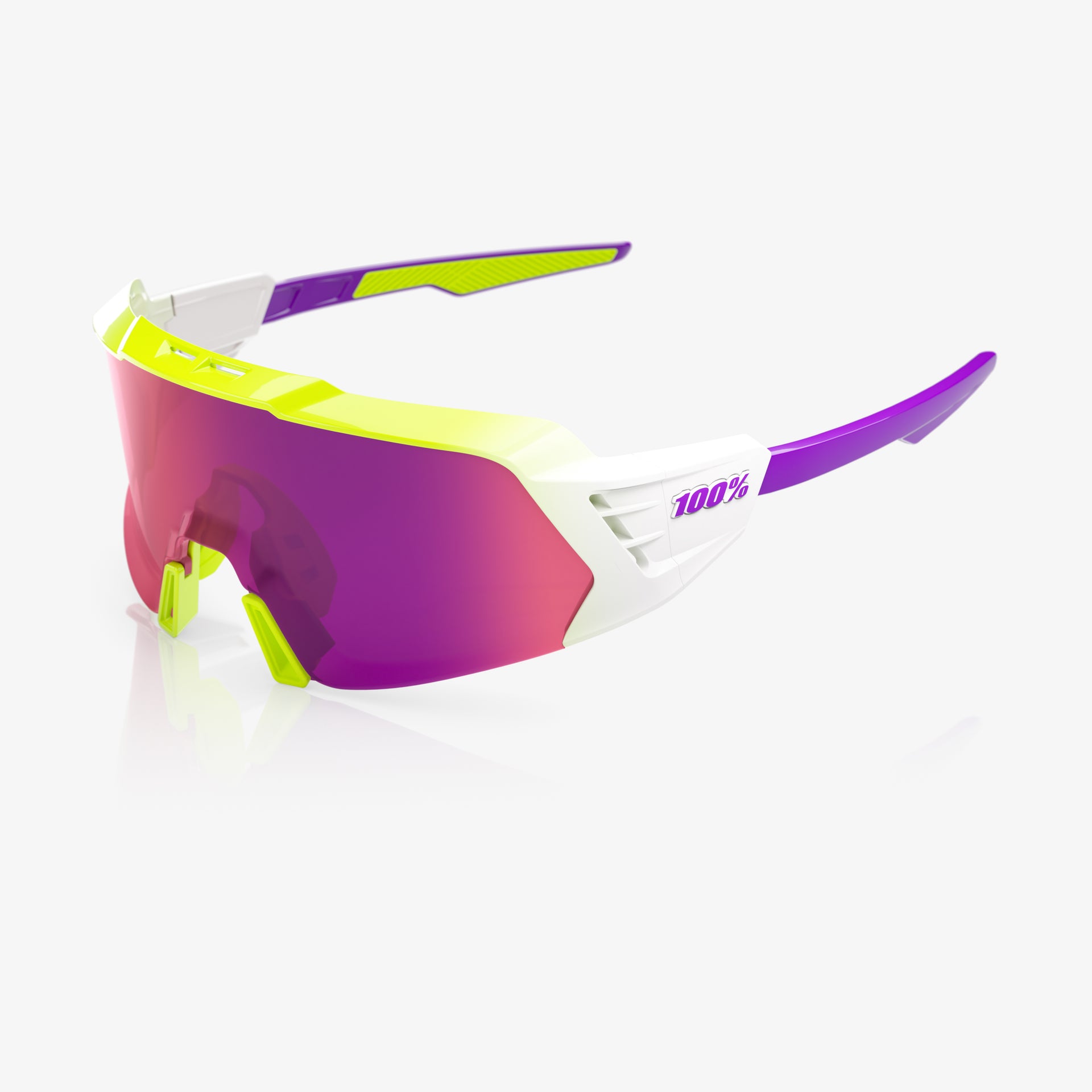 KORBIN X Polished Flo Yellow Fade Purple Mirror Lens