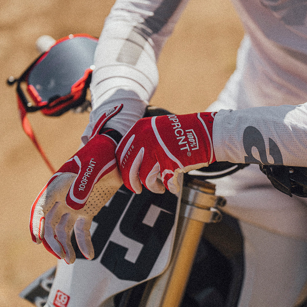 RIDEFIT Gloves White/Red