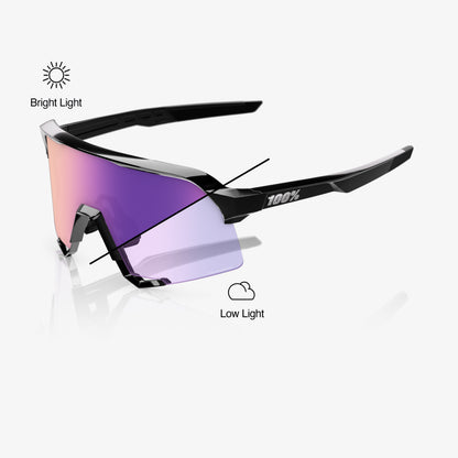 S3 - Gloss Black - Purple Mirror Photochromic