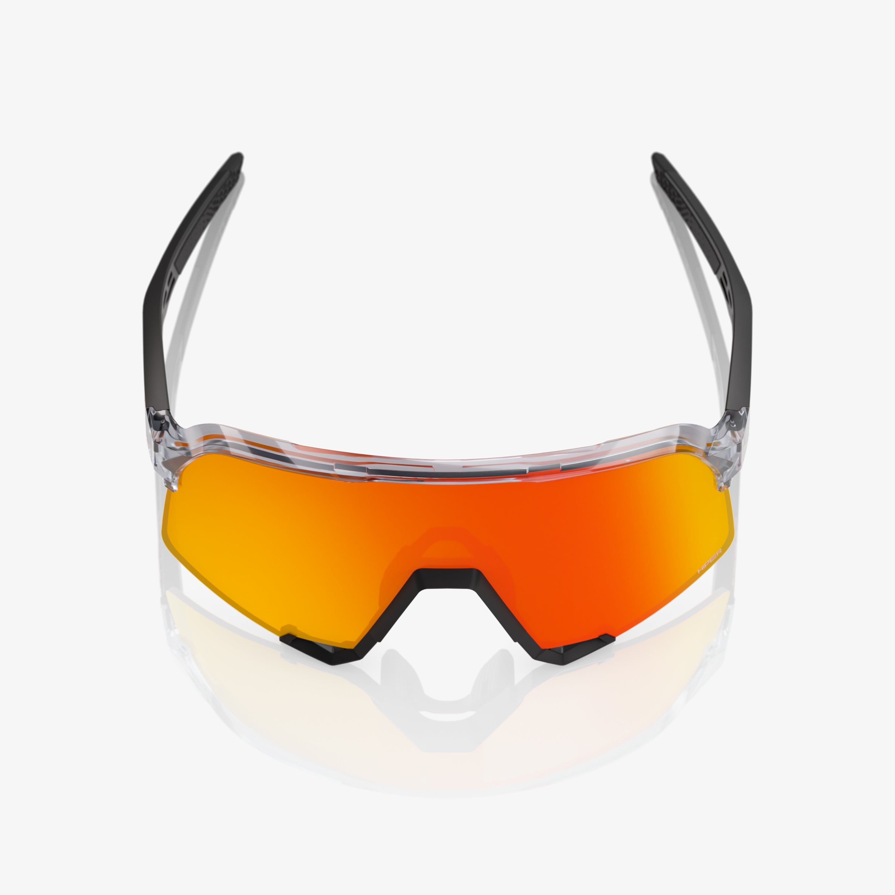 S3 Polished Translucent Grey & Matte Black HiPER Red Mirror Lens