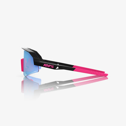 SLENDALE YOUTH Matte Black/Pink HiPER Blue Mirror Lens