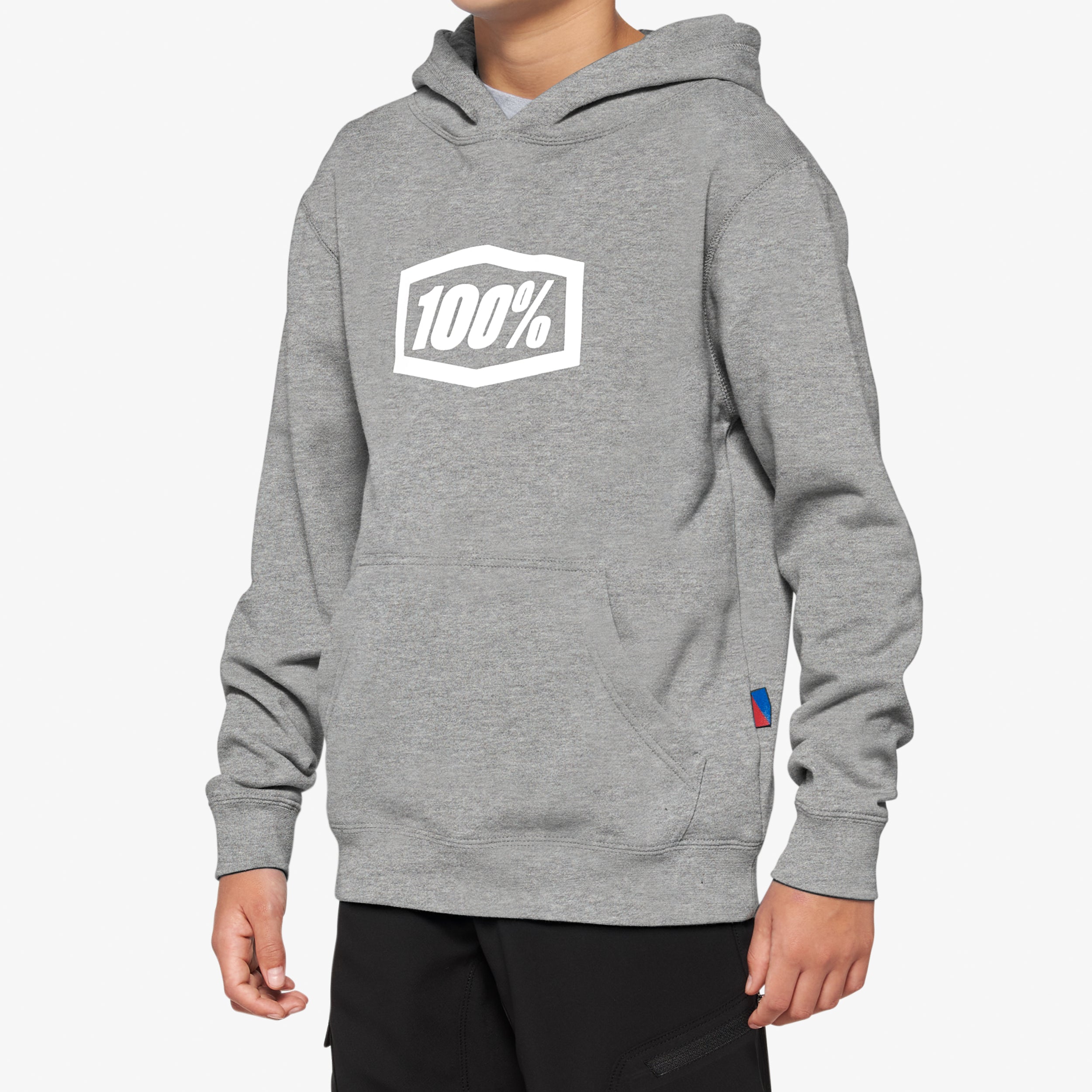ICON Youth Pullover Hoodie Fleece Heather Grey