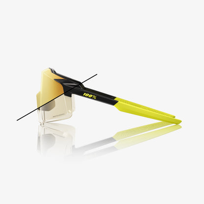 AEROCRAFT - Gloss Metallic Black - Gold Mirror Photochromic Lens