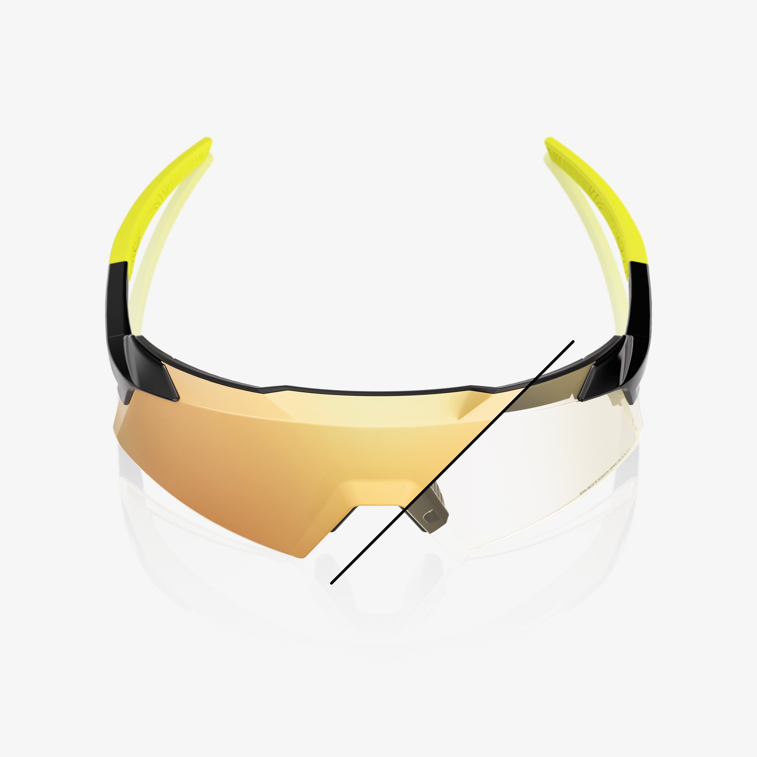 AEROCRAFT - Gloss Metallic Black - Gold Mirror Photochromic