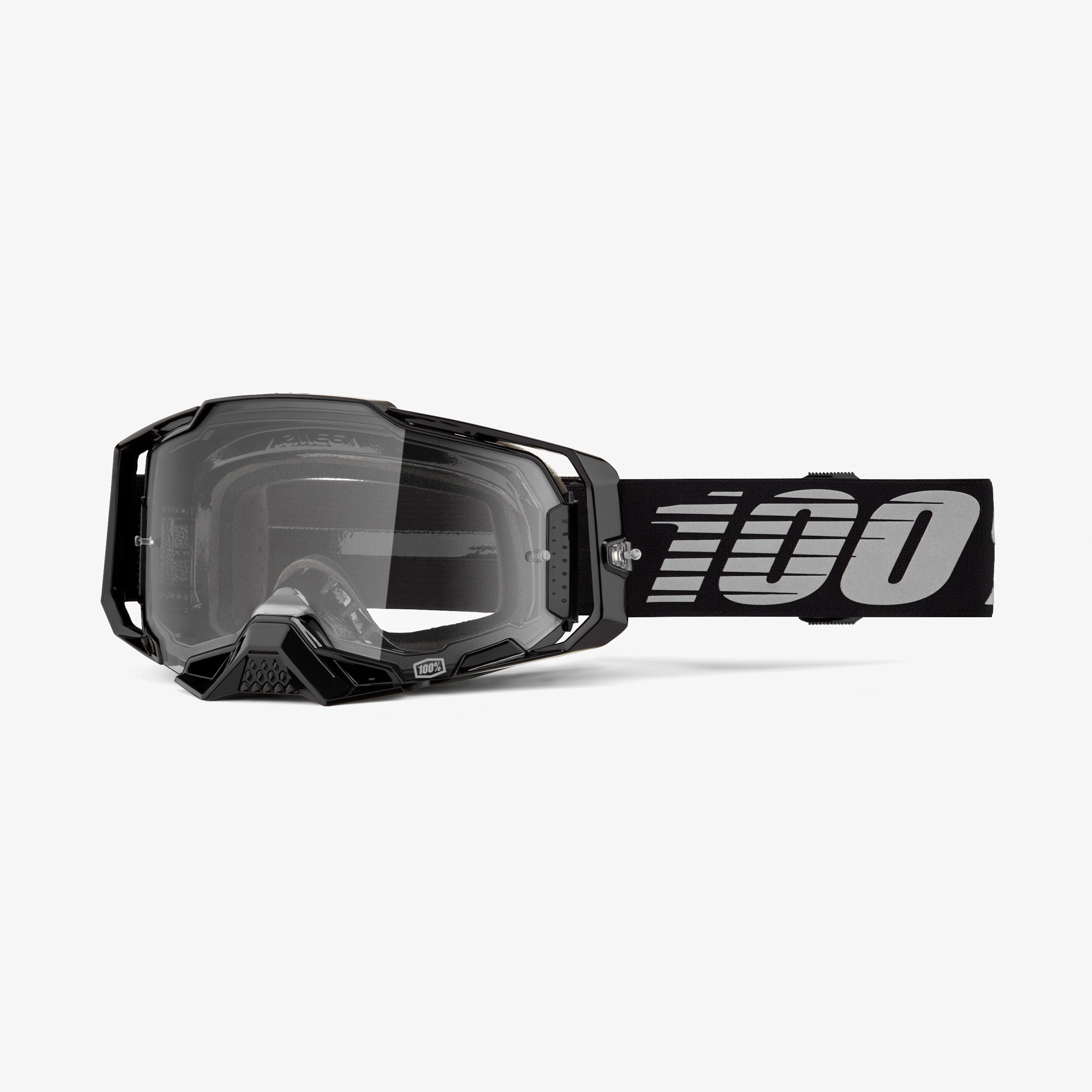 100 goggles armega Armega Goggle Black Clear