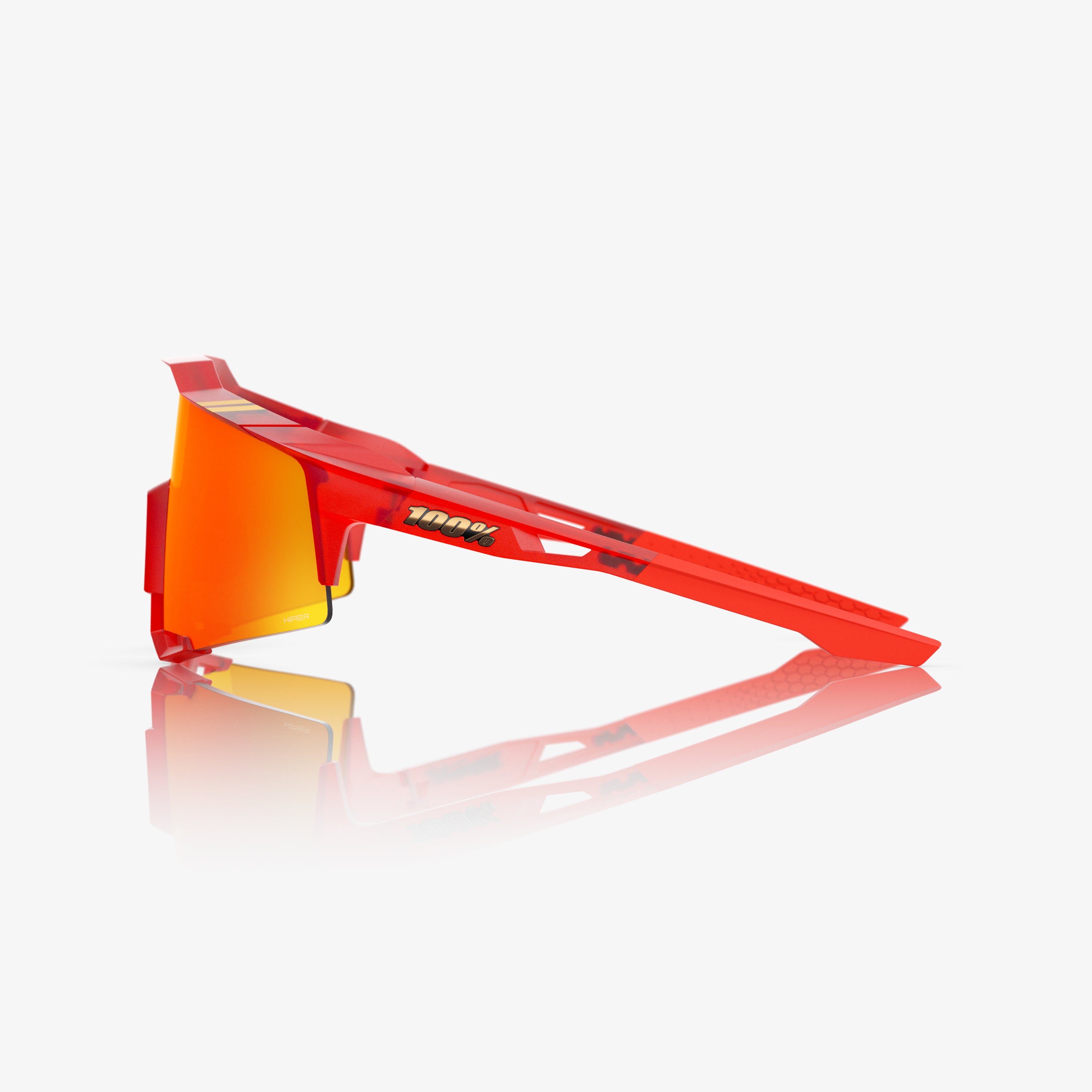 TREK TFR SPEEDCRAFT Translucent Matte Red HiPER Red Mirror Lens