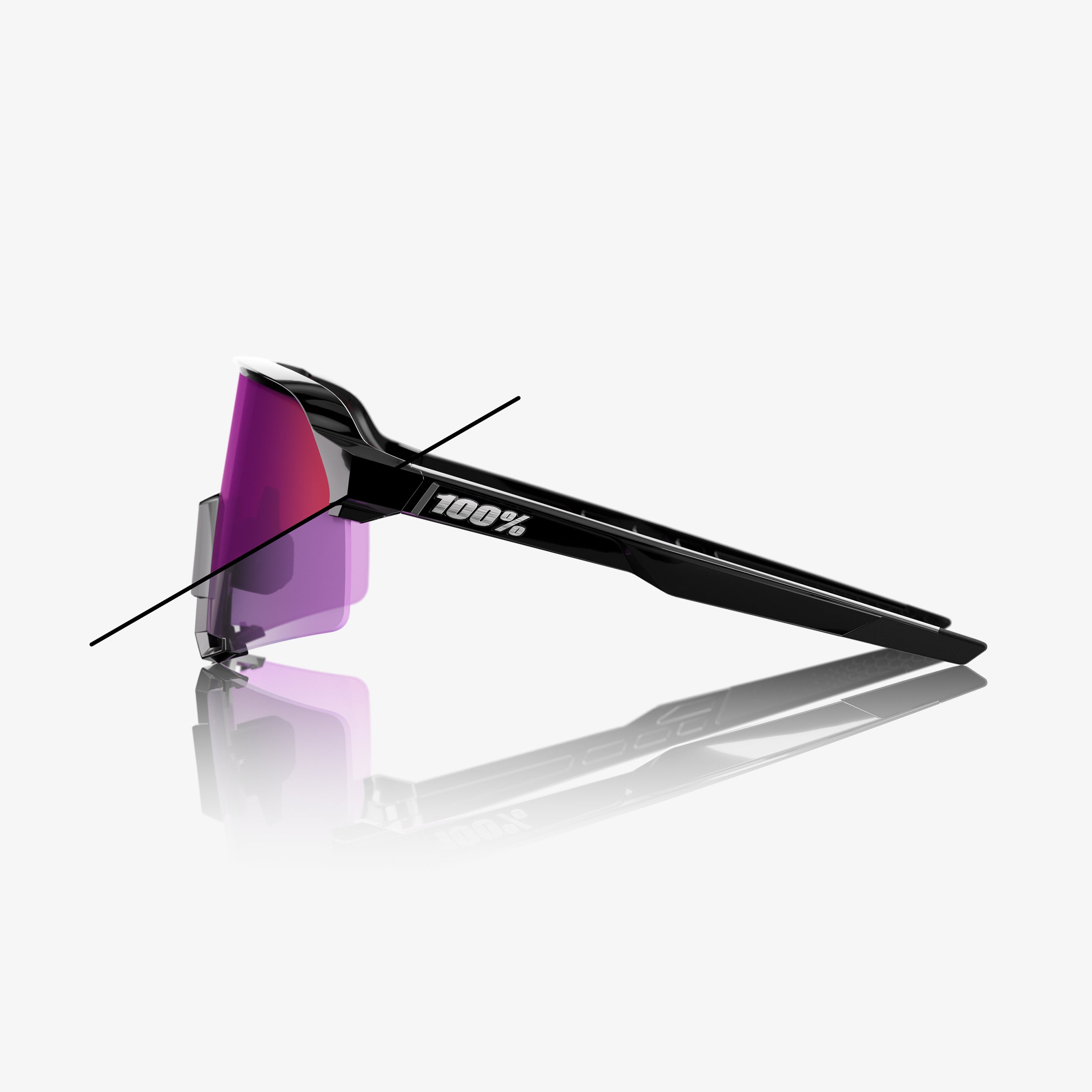 S3 - Gloss Black - Purple Mirror Photochromic – 100%