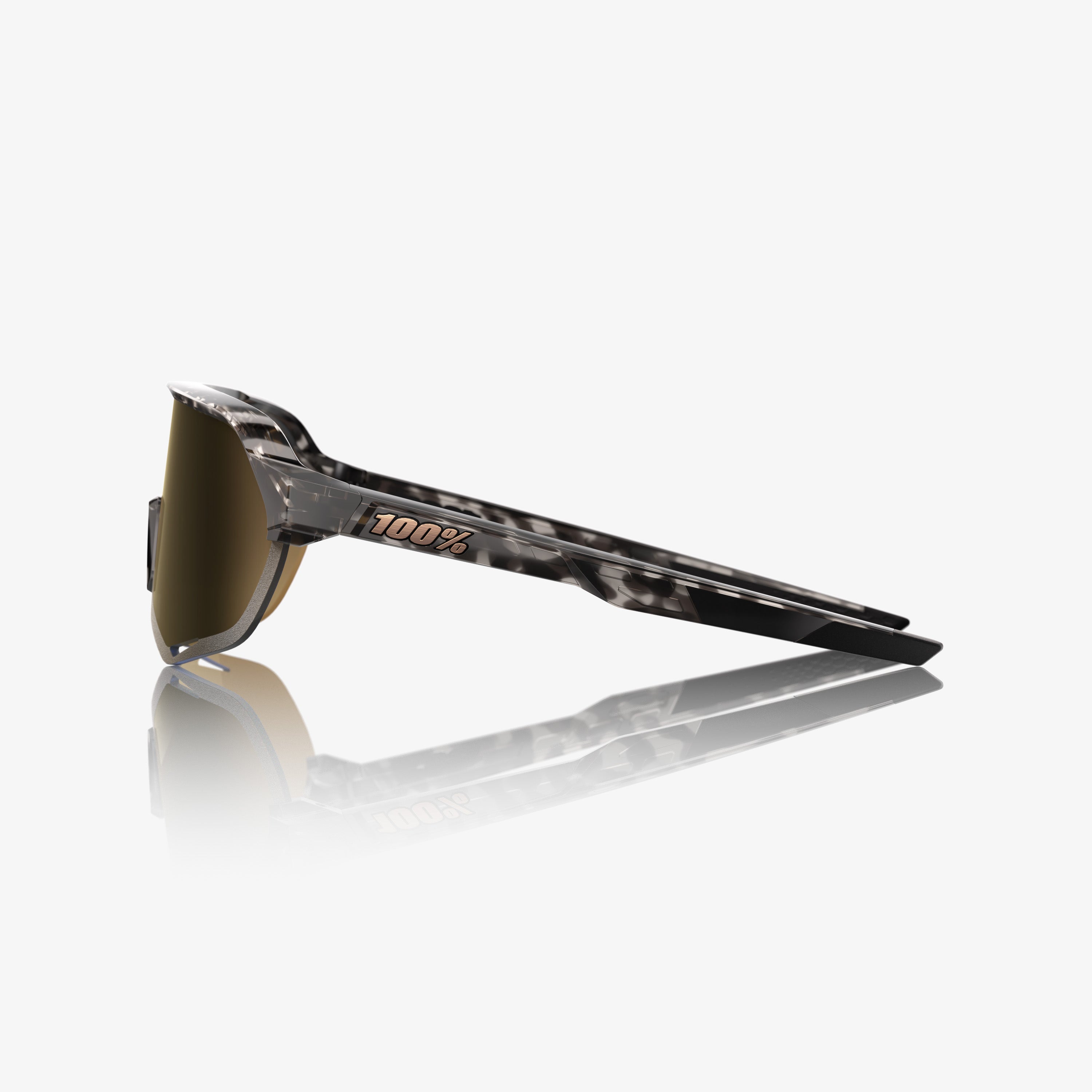 S2 - Gloss Black Havana - Soft Gold Mirror – 100%