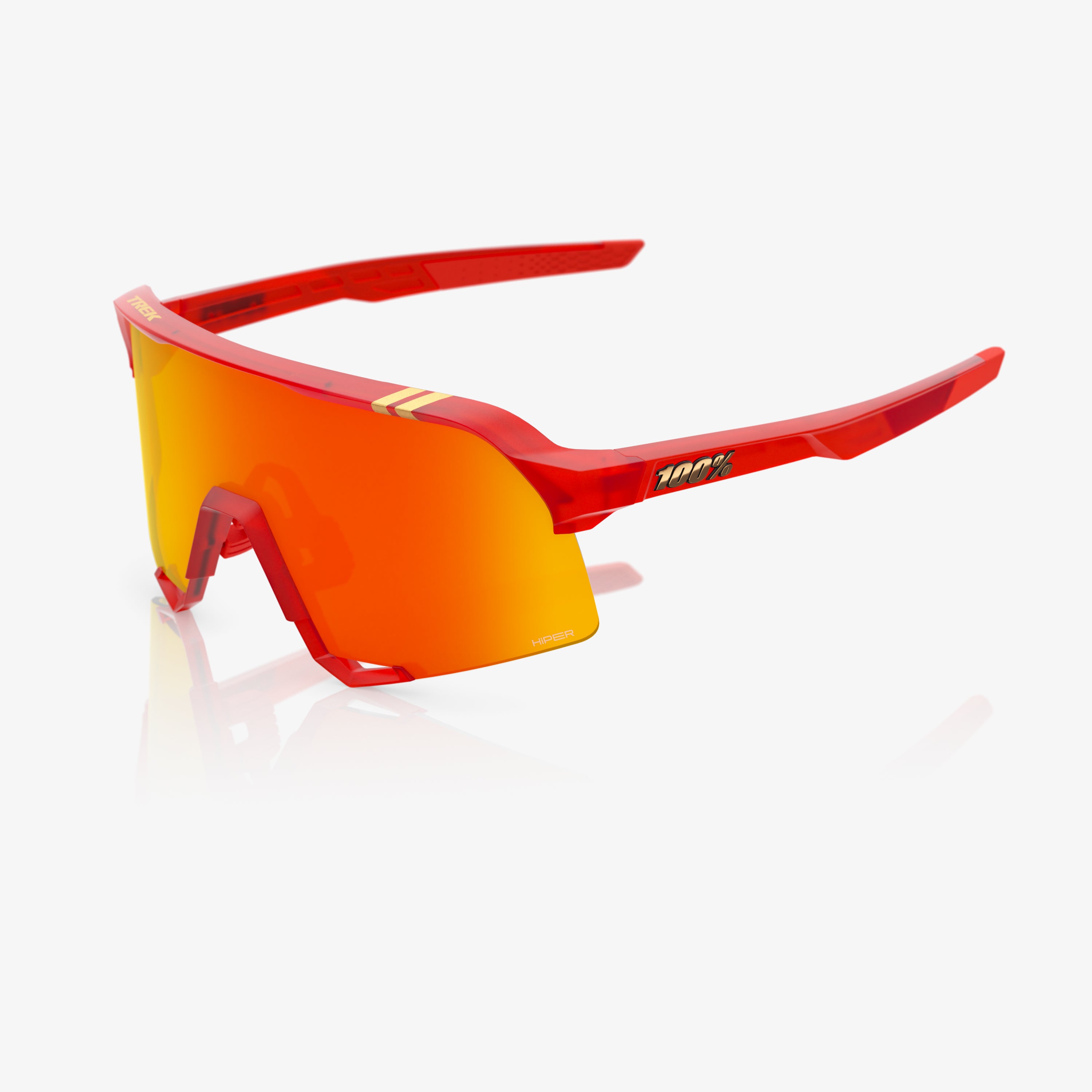TREK TFR S3 Translucent Matte Red HiPER Red Mirror Lens