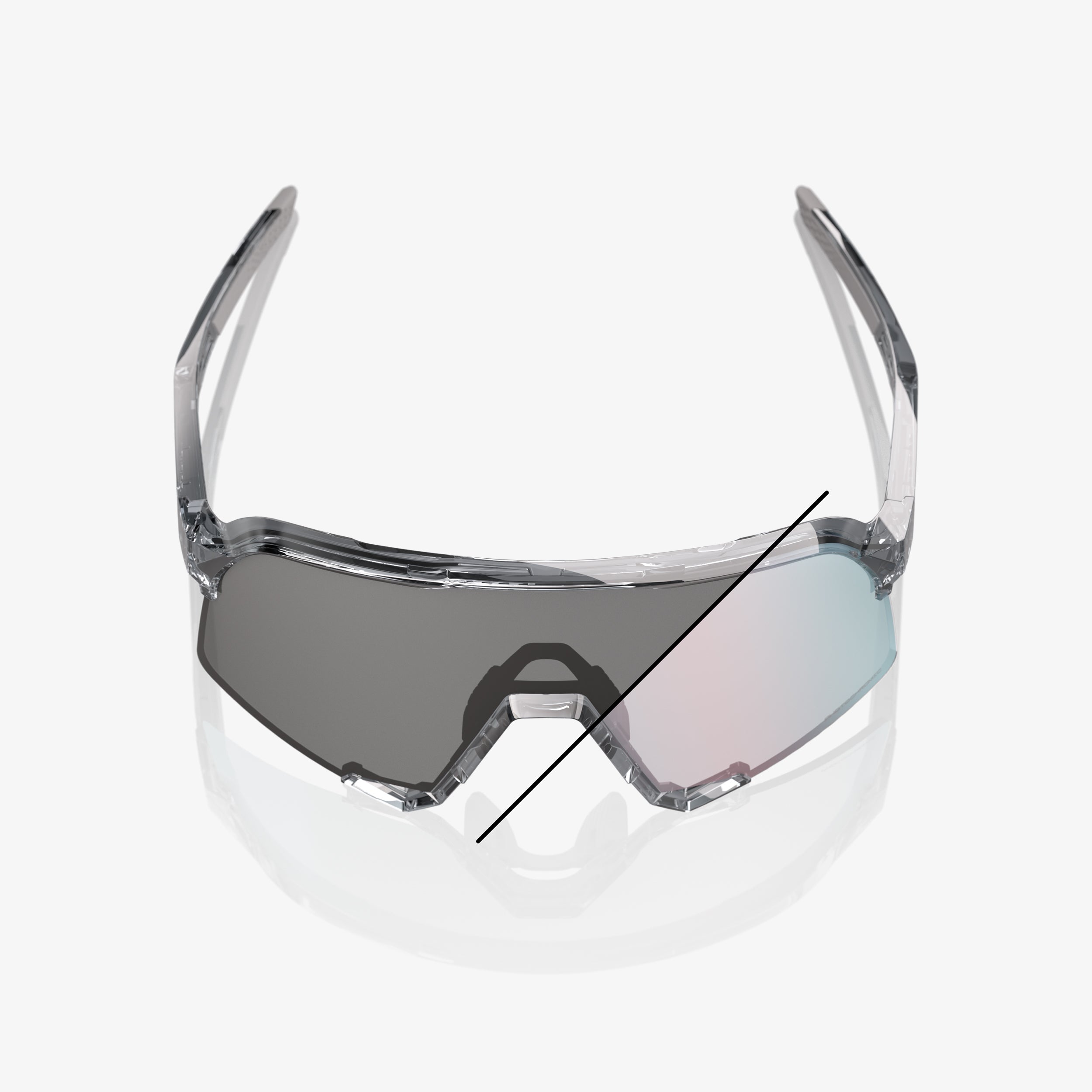 S3 - Polished Translucent Grey - Rose Gold Mirror Photochromic Lens