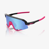 SLENDALE Matte Black/Pink HiPER Blue Mirror Lens