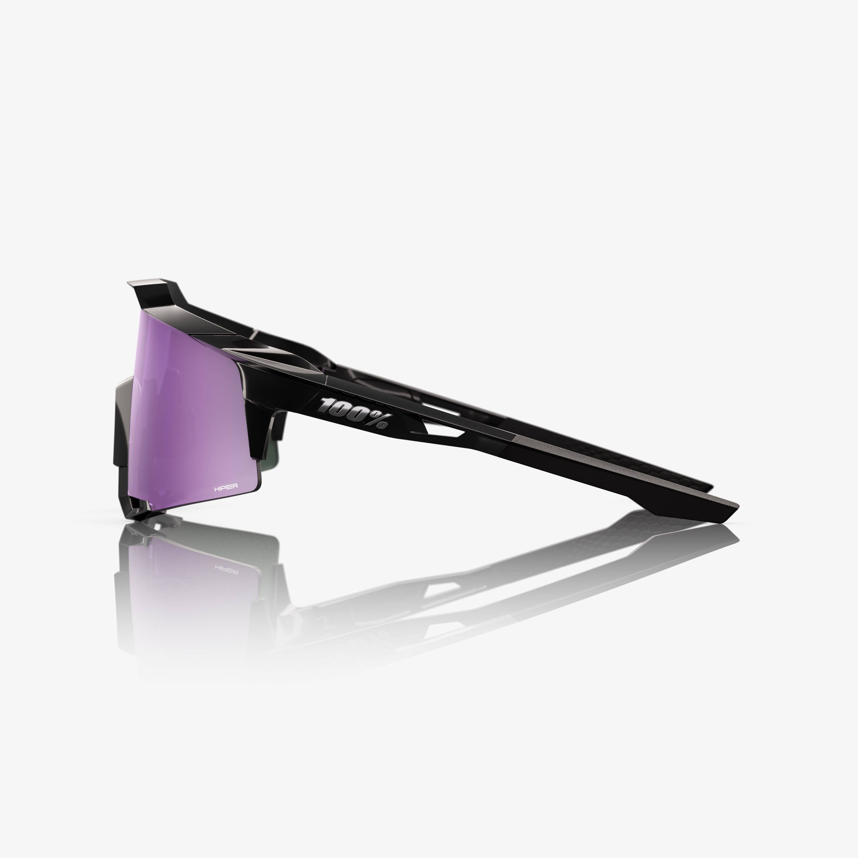 SPEEDCRAFT - Polished Black - HiPER Polarized Lavender Mirror