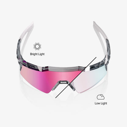 SPEEDCRAFT SL - Polished Translucent Grey - Rose Gold Mirror Photochromic