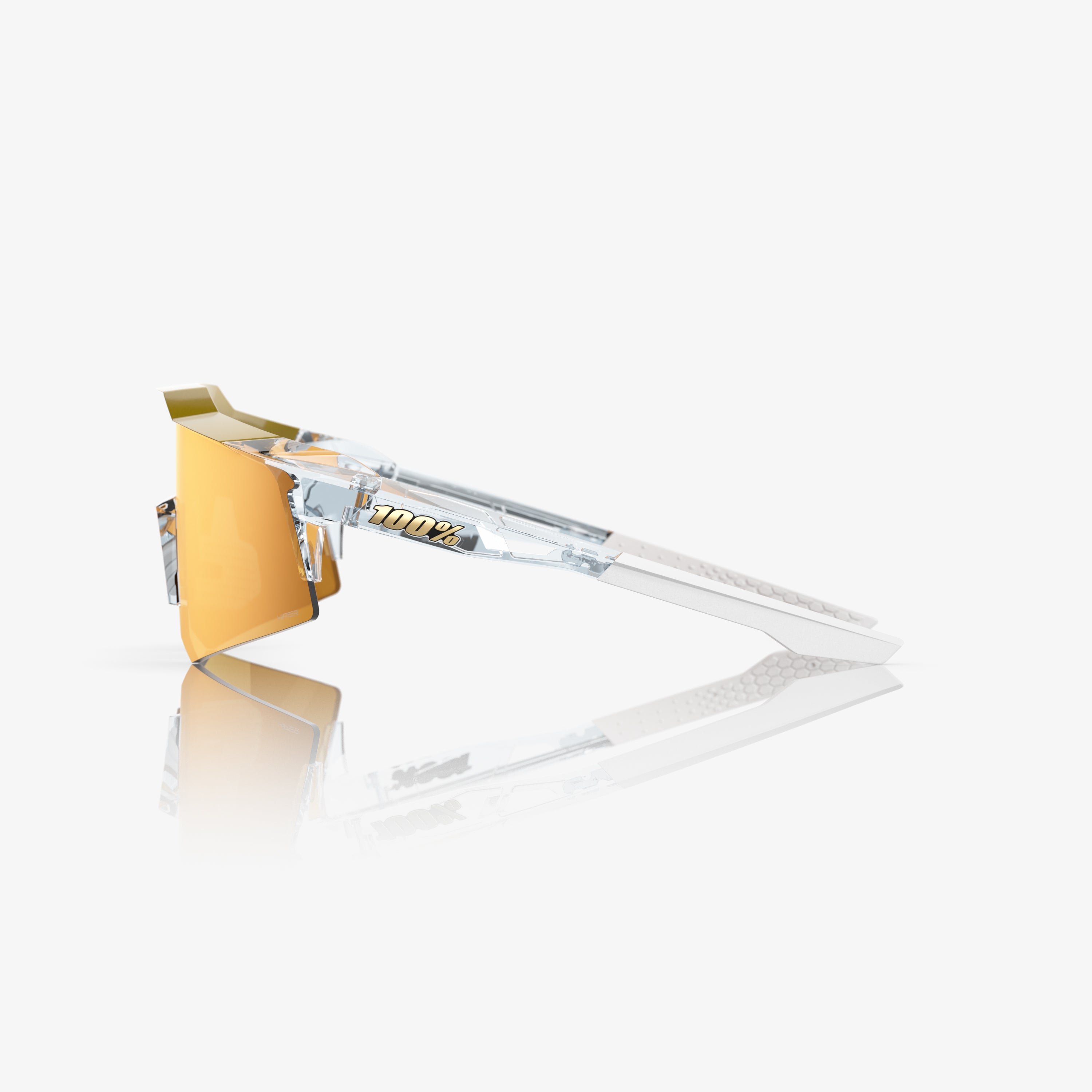 SPEEDCRAFT XS Polished Translucent Clear HiPER 24K Gold Mirror Lens