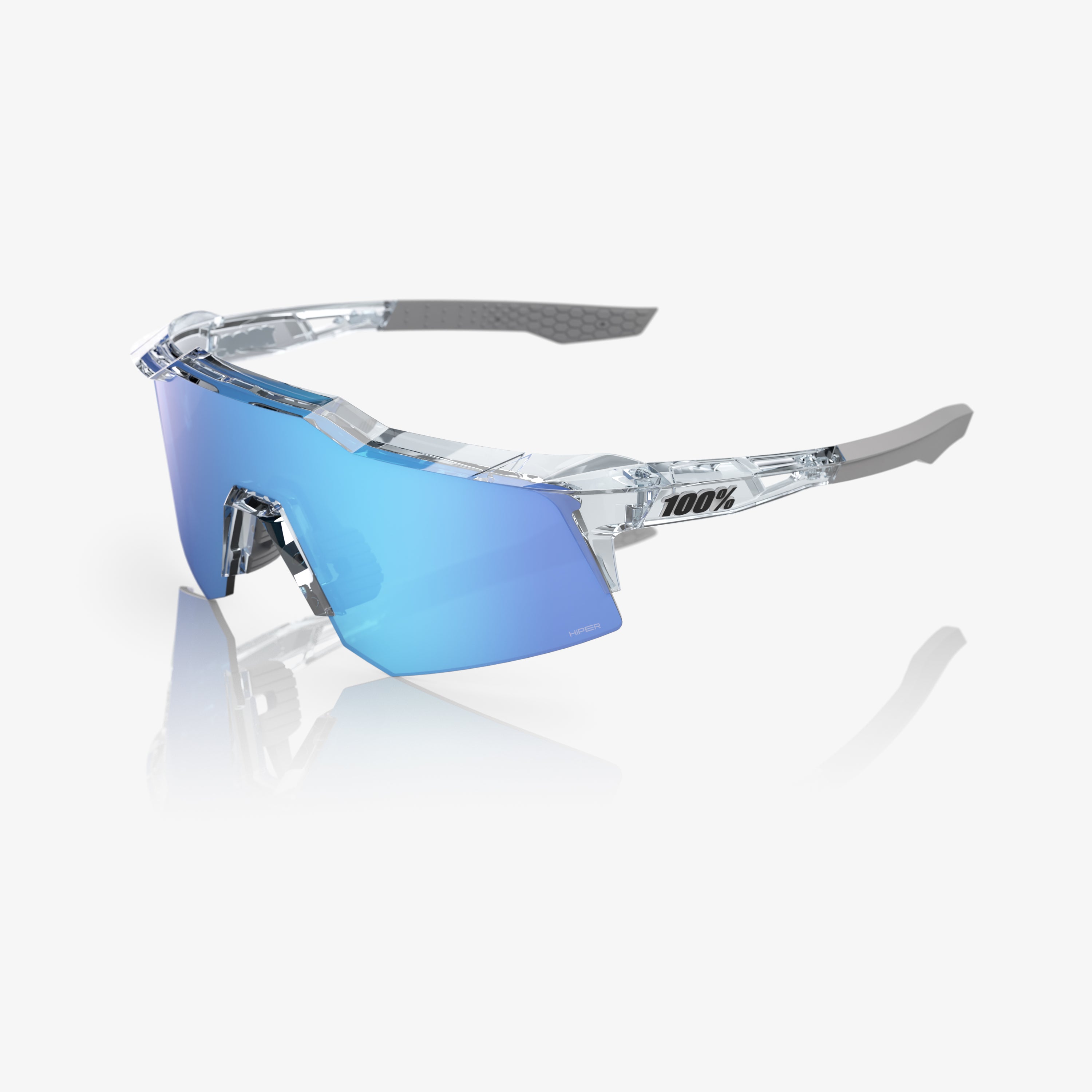 SPEEDCRAFT XS Polished Translucent Clear HiPER Blue Mirror Lens