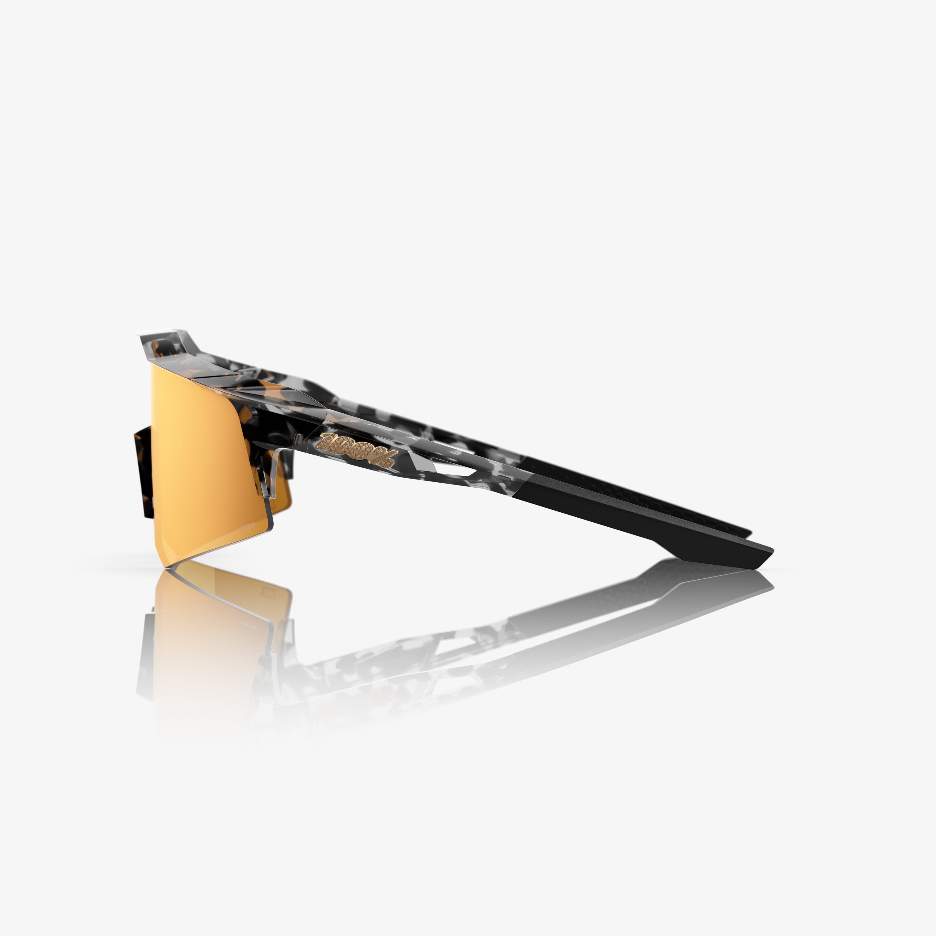 SPEEDCRAFT XS Money Mike 3 Polished Black Tortoise - HiPER 24K Gold Mirror Lens