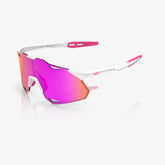 HYPERCRAFT XS Matte White/Pink HiPER Vital Pink Mirror Lens