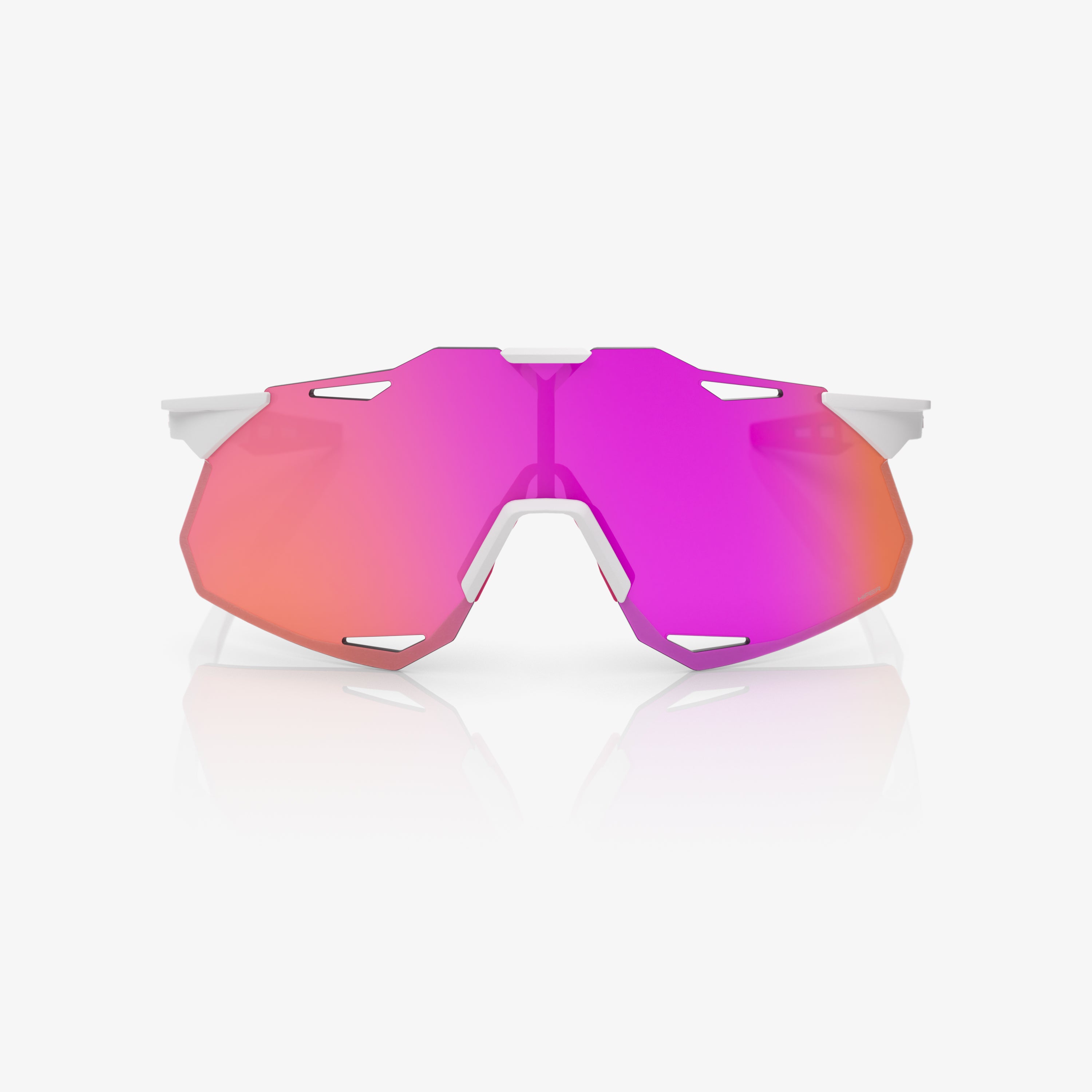 HYPERCRAFT XS Matte White/Pink HiPER Vital Pink Mirror Lens - Secondary