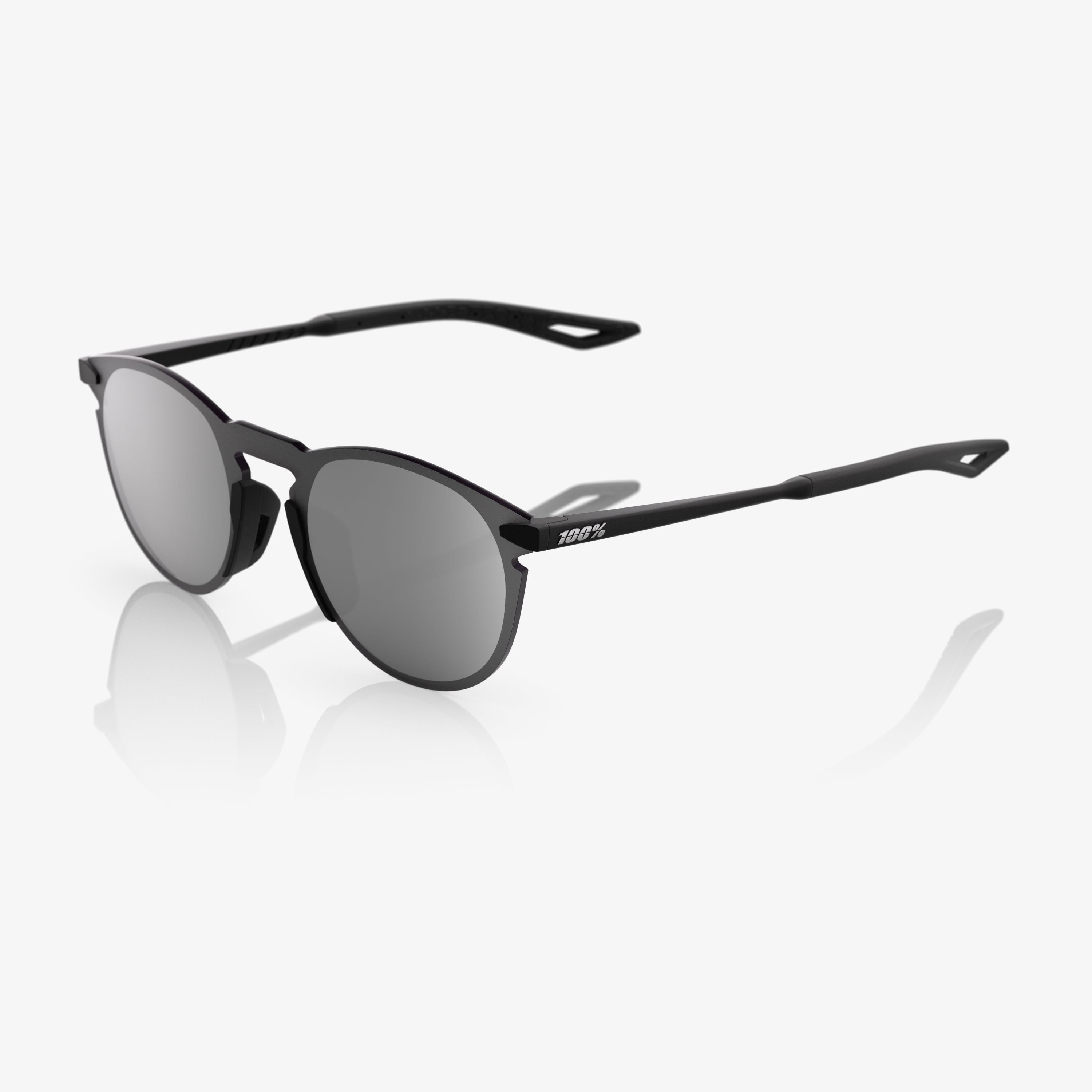 LEGERE ROUND Matte Black Silver Mirror Lens