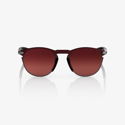 LEGERE ROUND Polished Black Brown/Red Gradient Lens