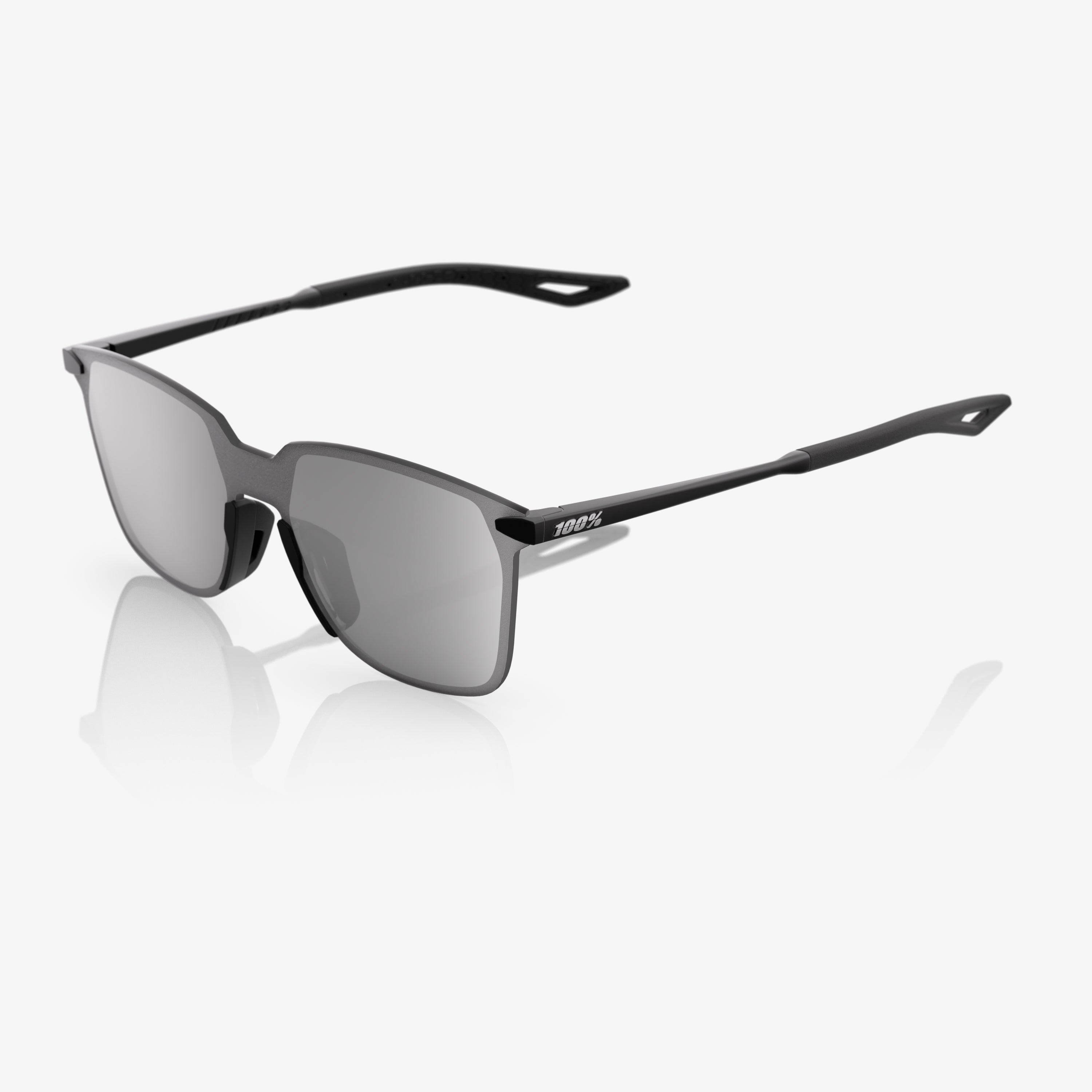 LEGERE SQUARE Matte Black Silver Mirror Lens