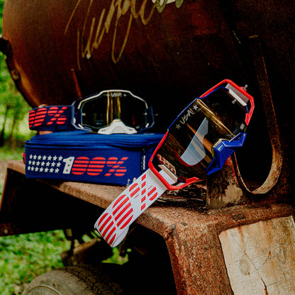 DUAL ARMEGA Patriot Pro Pack White/Navy True Gold Mirror
