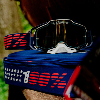 DUAL ARMEGA Patriot Pro Pack White/Navy True Gold Mirror