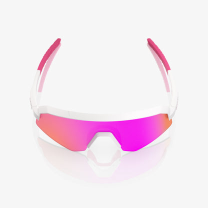 SLENDALE YOUTH Matte White/Pink HiPER Vital Pink Mirror Lens