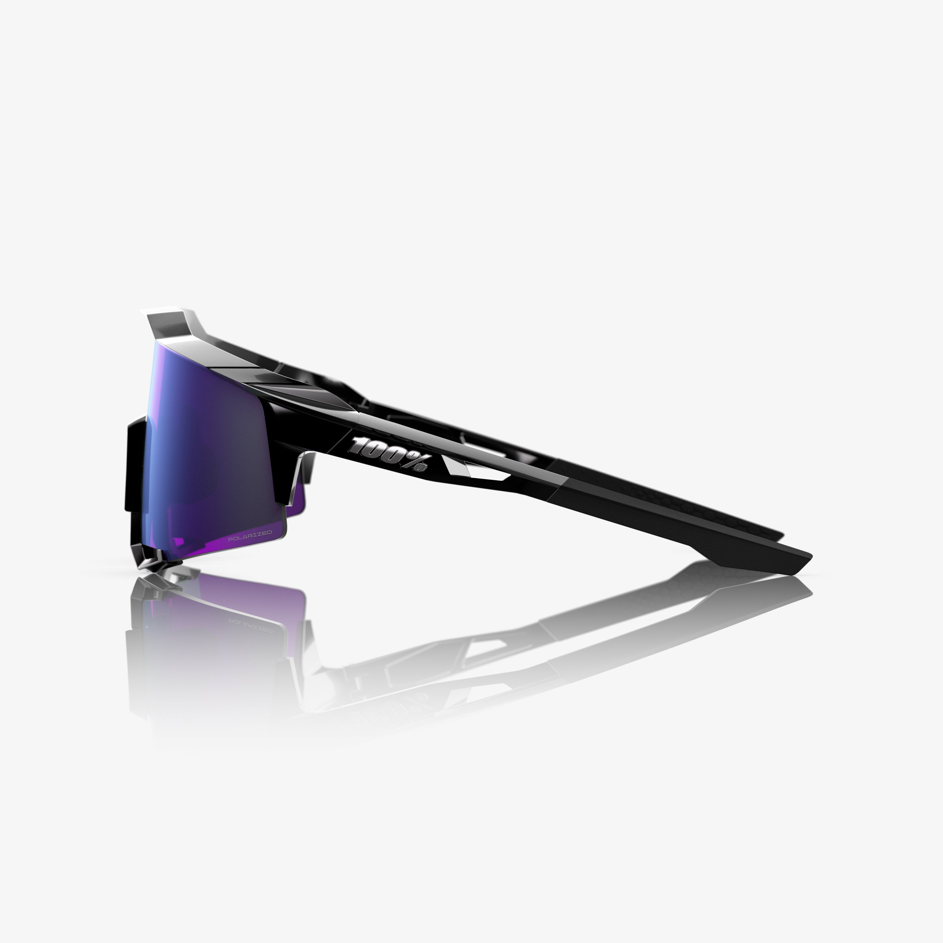 SPEEDCRAFT - Polished Black - HiPER Polarized Lavender Mirror – 100%