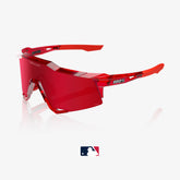 SPEEDCRAFT MLB Authentic Polished Translucent Red HiPER Fire Red Mirror Lens