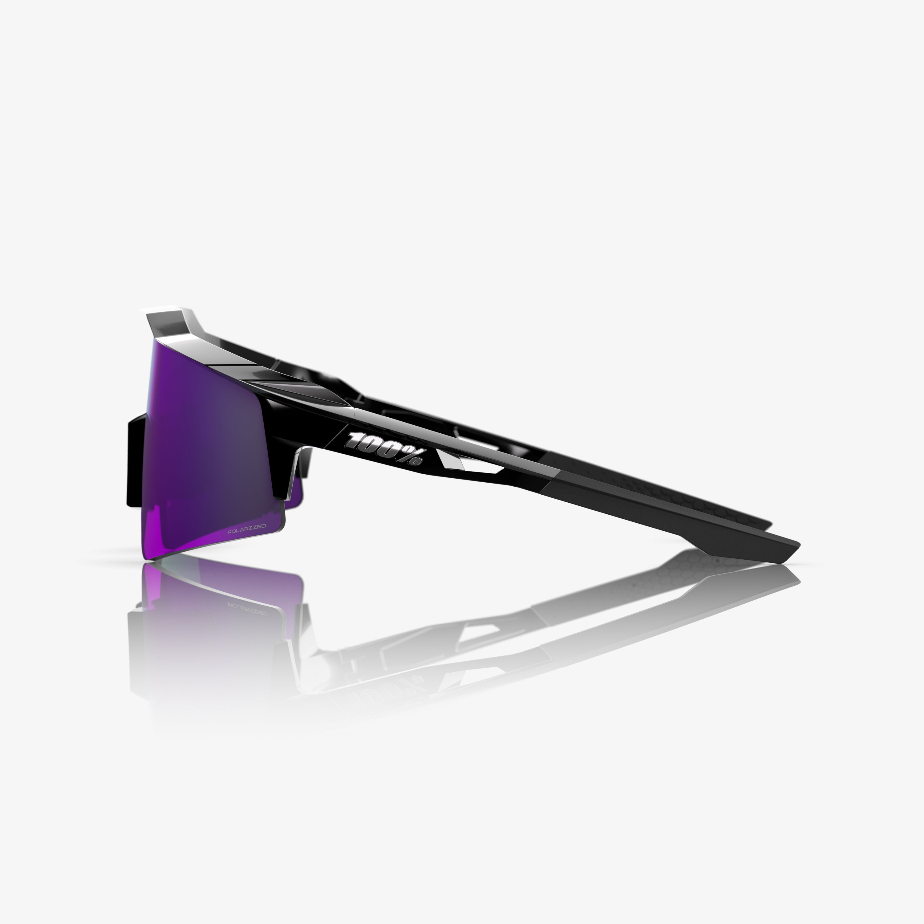 SPEEDCRAFT SL - Polished Black - HiPER Polarized Lavender Mirror