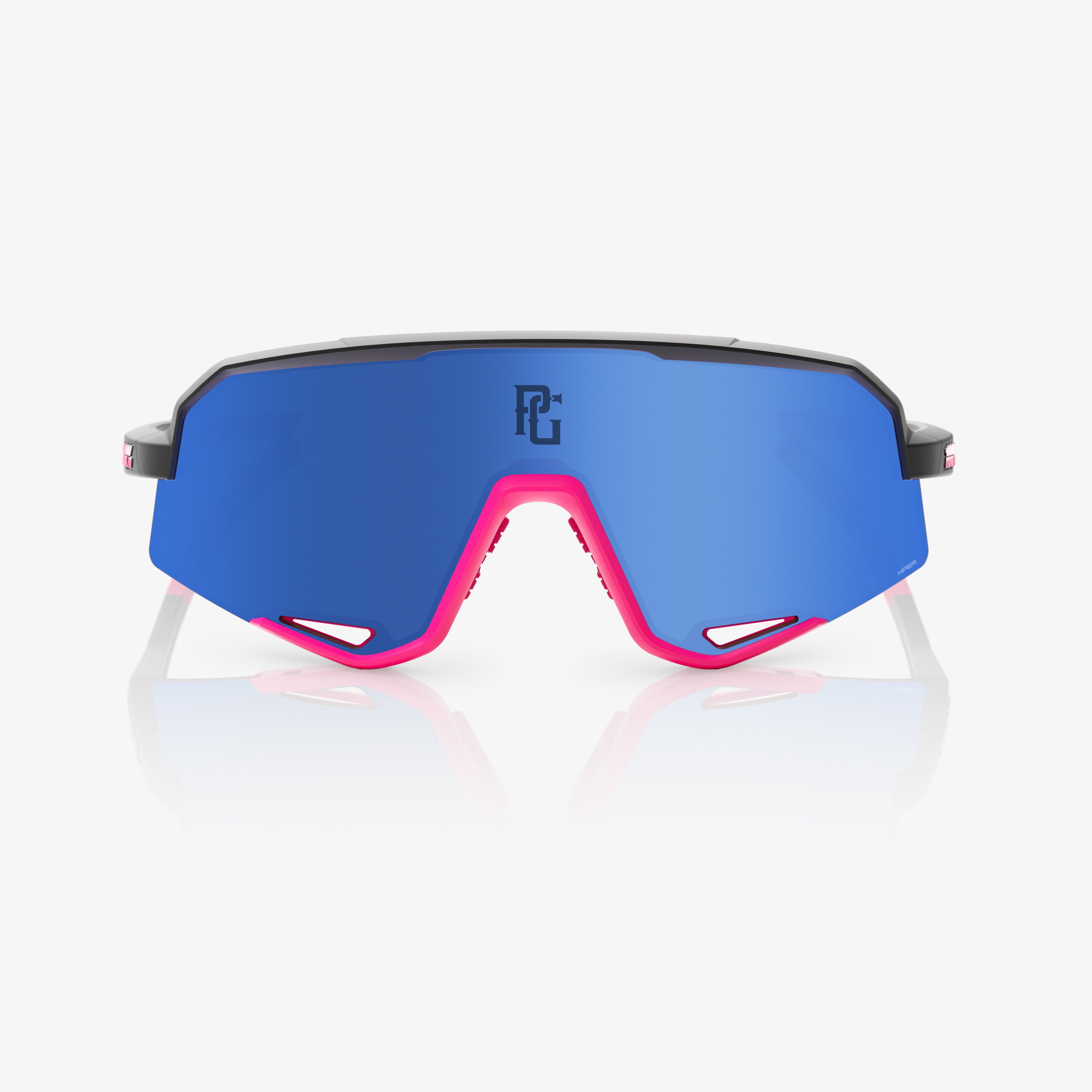 SLENDALE PG Matte Black/Pink HiPER Blue Mirror Lens - Secondary