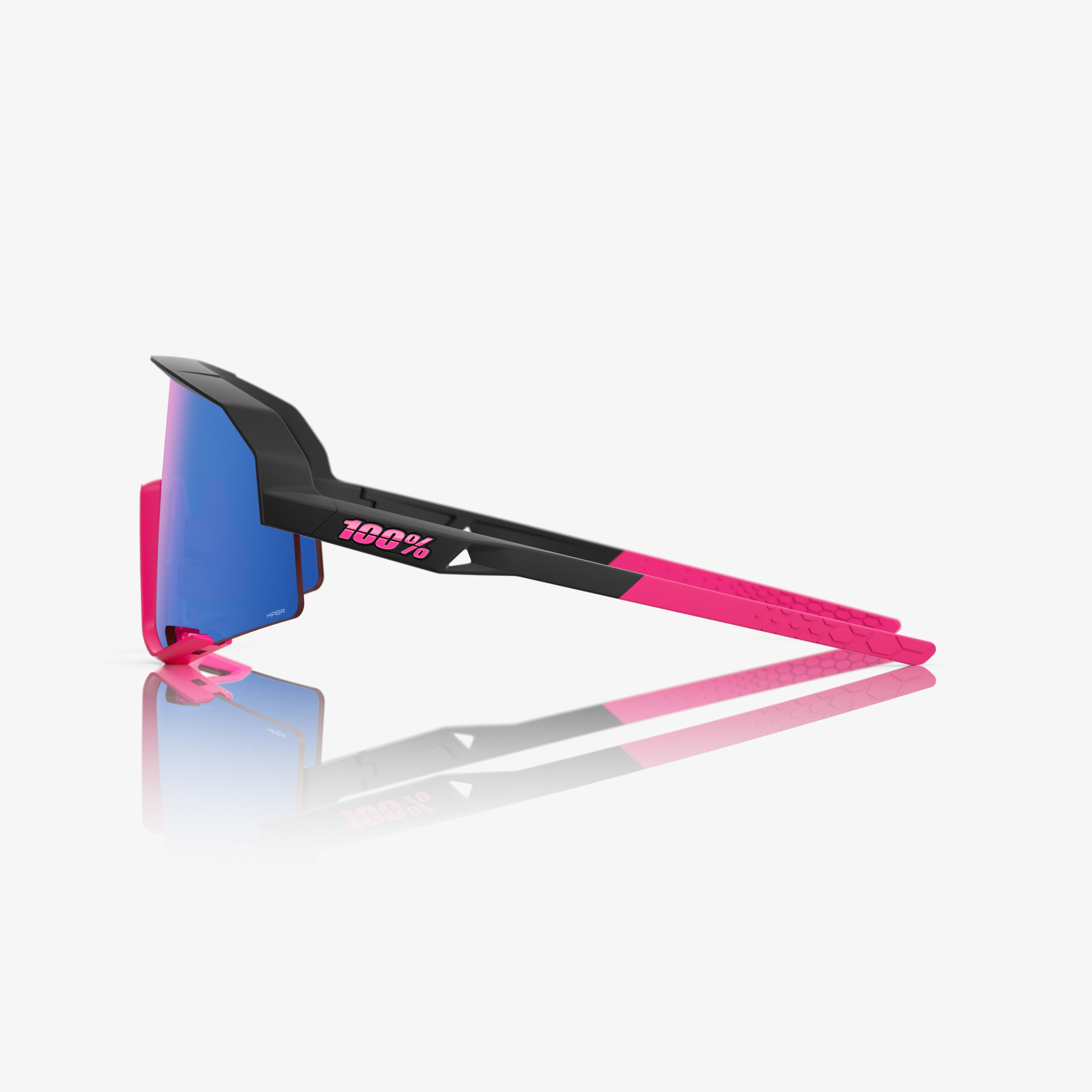 SLENDALE PG Matte Black/Pink HiPER Blue Mirror Lens