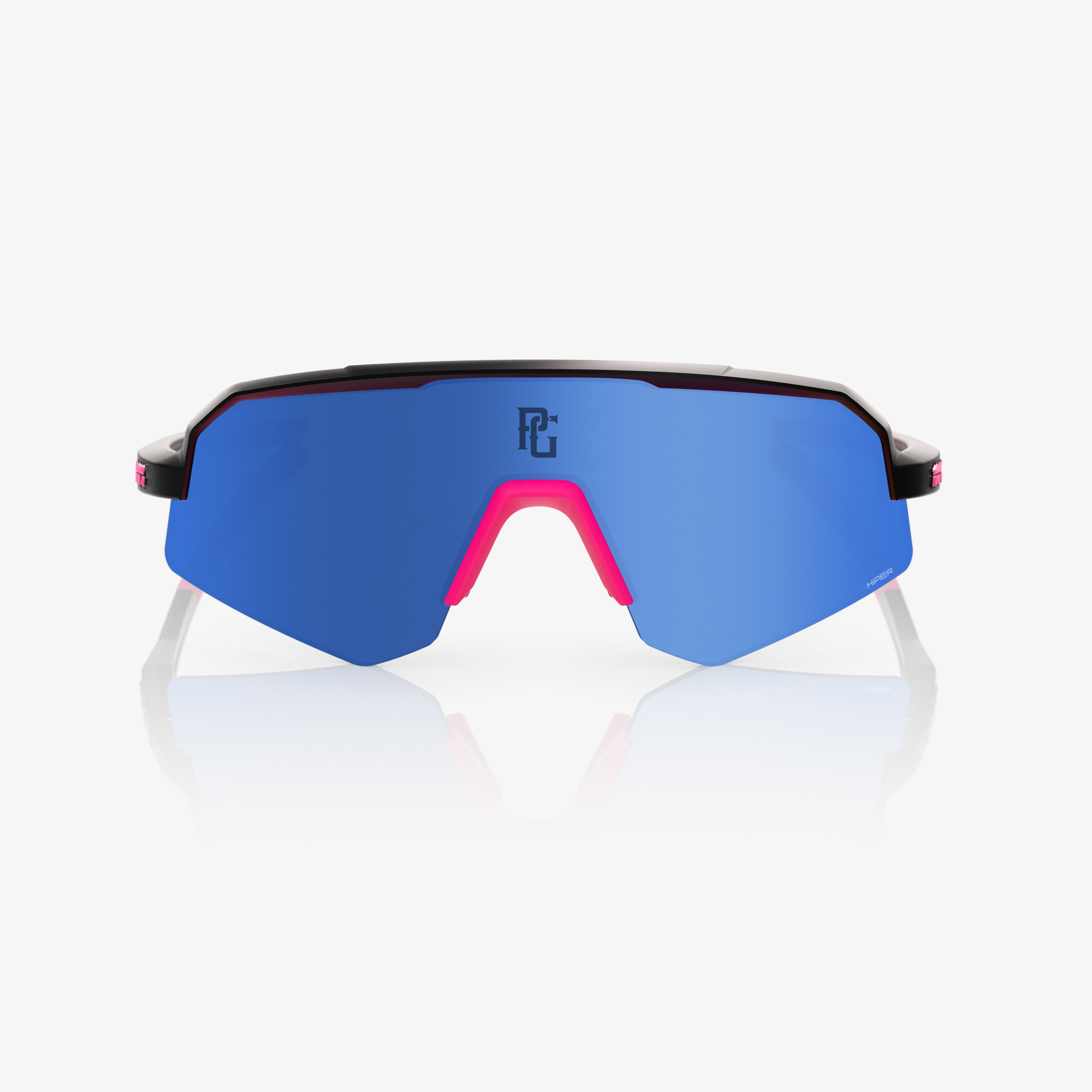 SLENDALE YOUTH PG Matte Black/Pink HiPER Blue Mirror Lens - Secondary