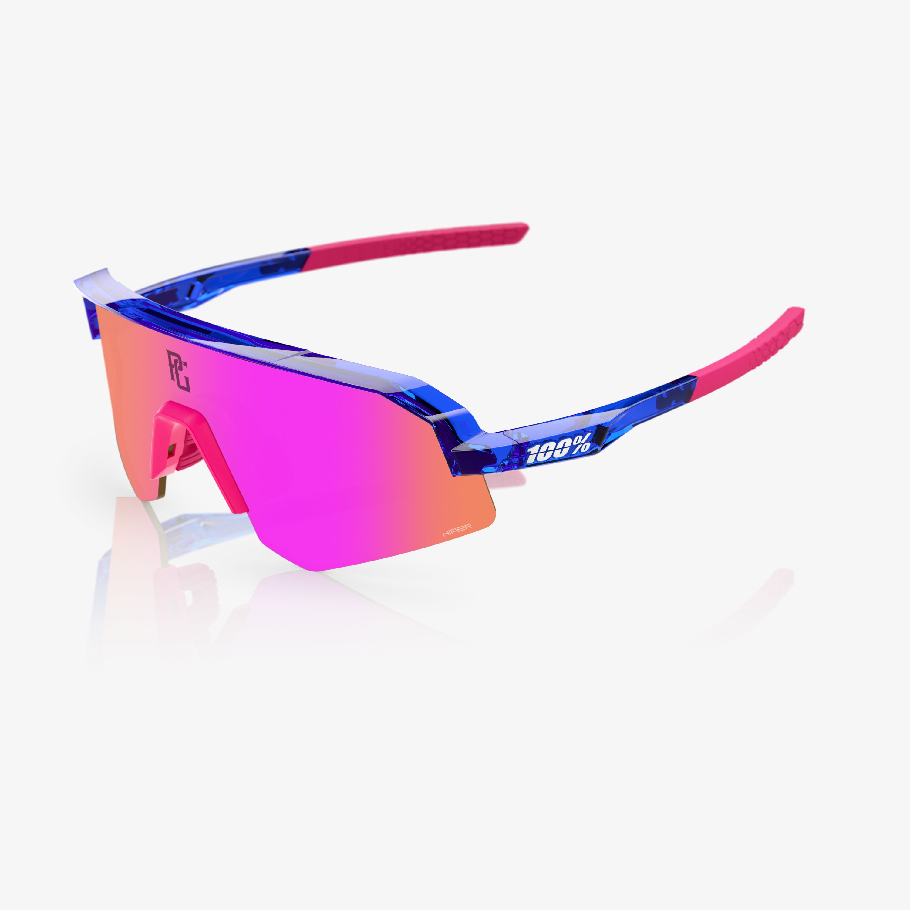 SLENDALE YOUTH PG Polished Translucent Blue HiPER Vital Pink Mirror Lens