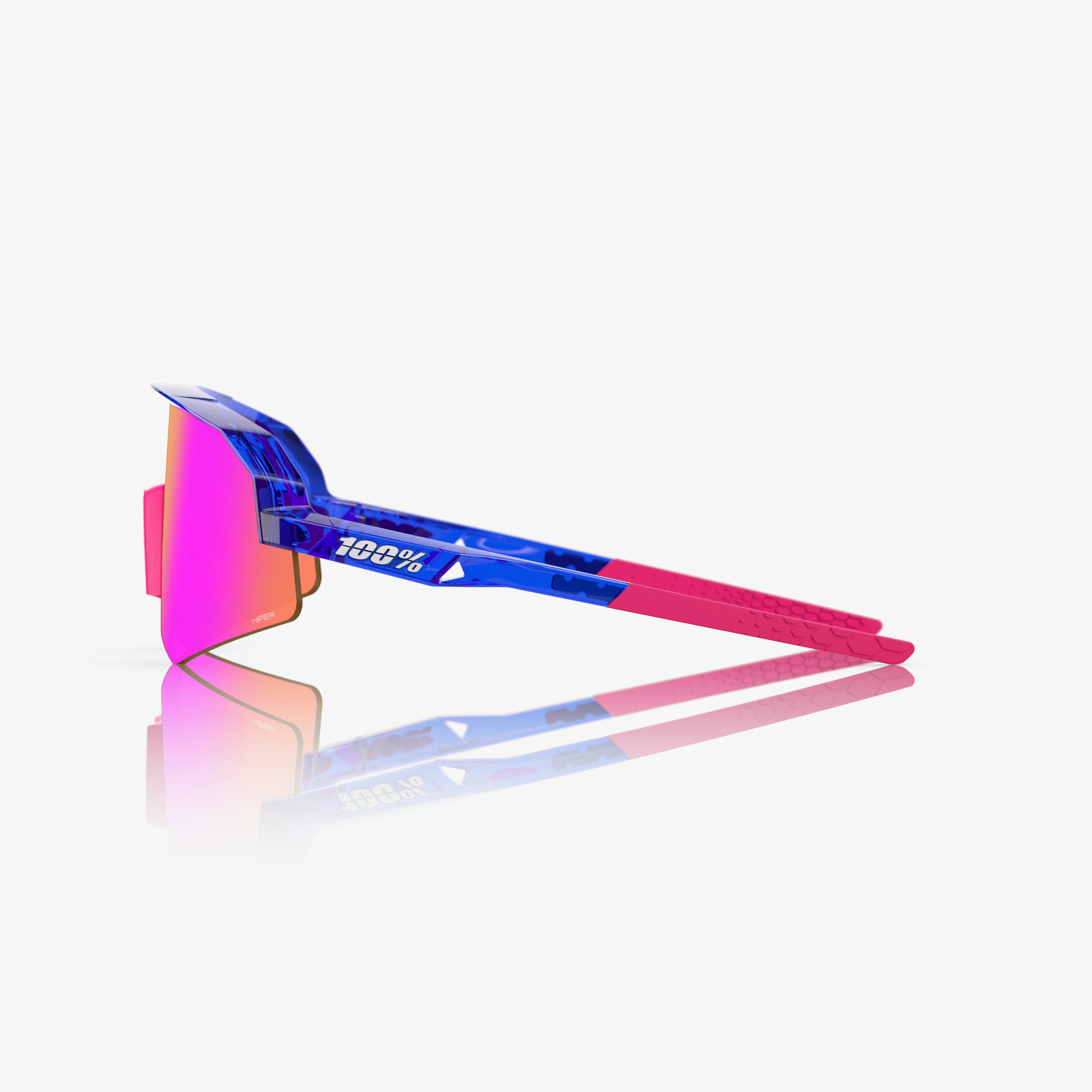 SLENDALE YOUTH PG Polished Translucent Blue HiPER Vital Pink Mirror Lens