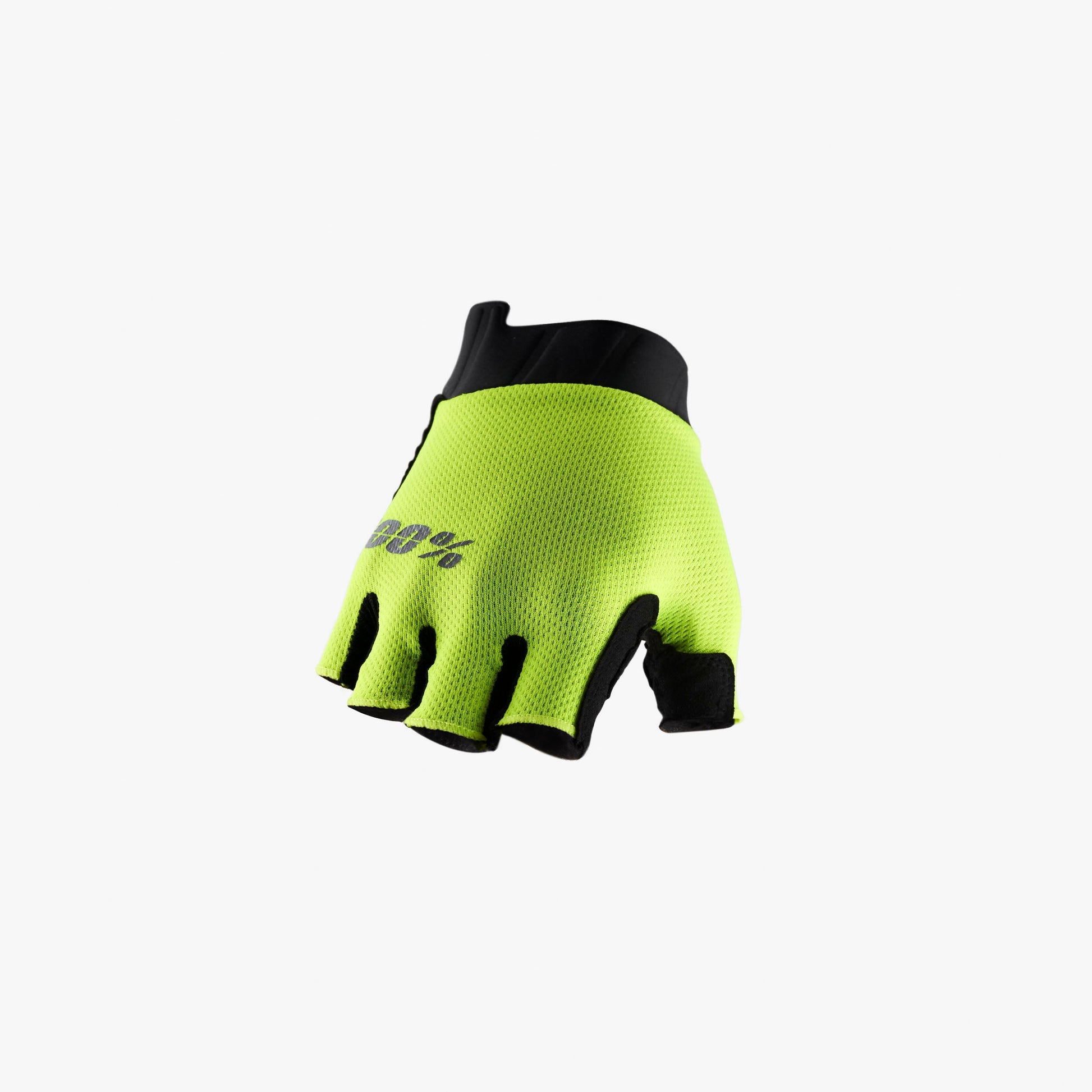 EXCEEDA Gel Short Finger Gloves Fluo Yellow – 100%