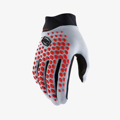 GEOMATIC Gloves Grey/Racer Red MTB