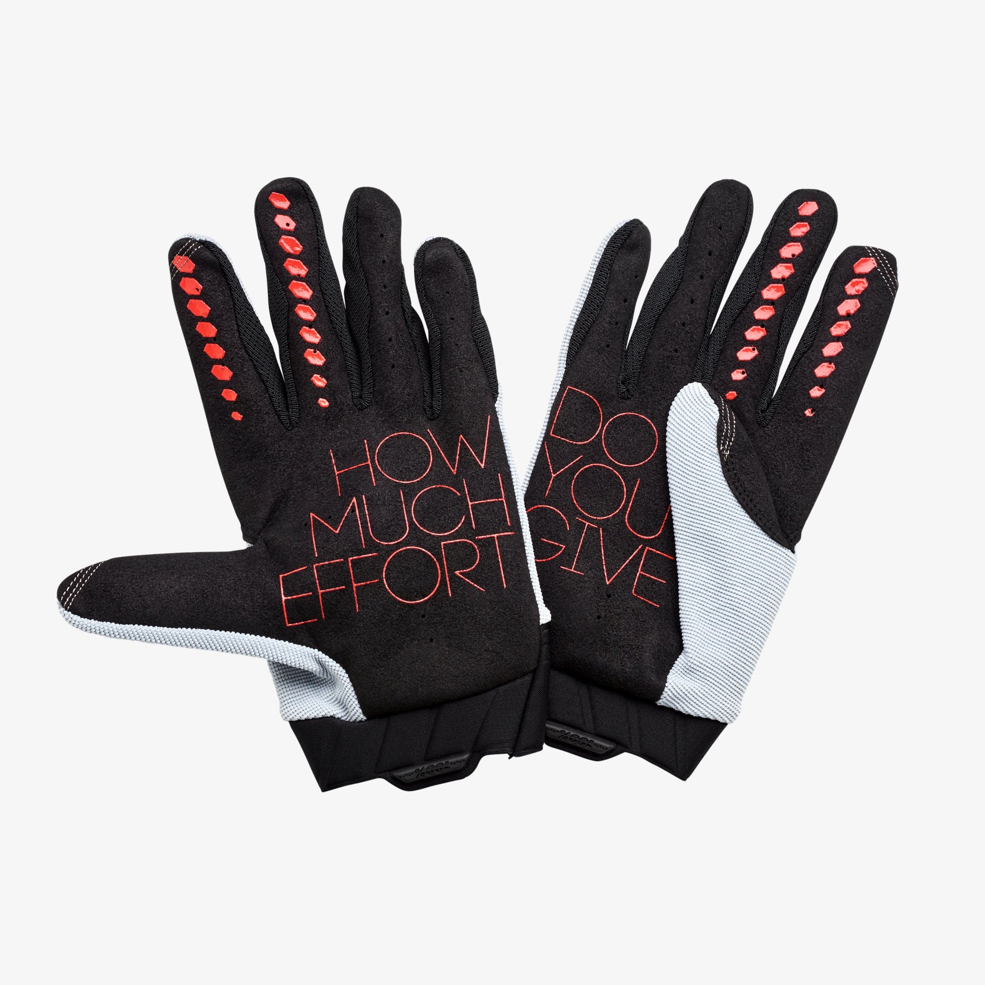 geomix handschuhe GEOMATIC Gloves Grey/Racer Red MTB – 100%