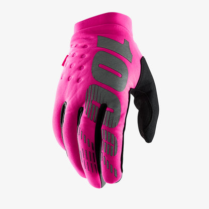 BRISKER Women's Glove - Neon Pink/Black