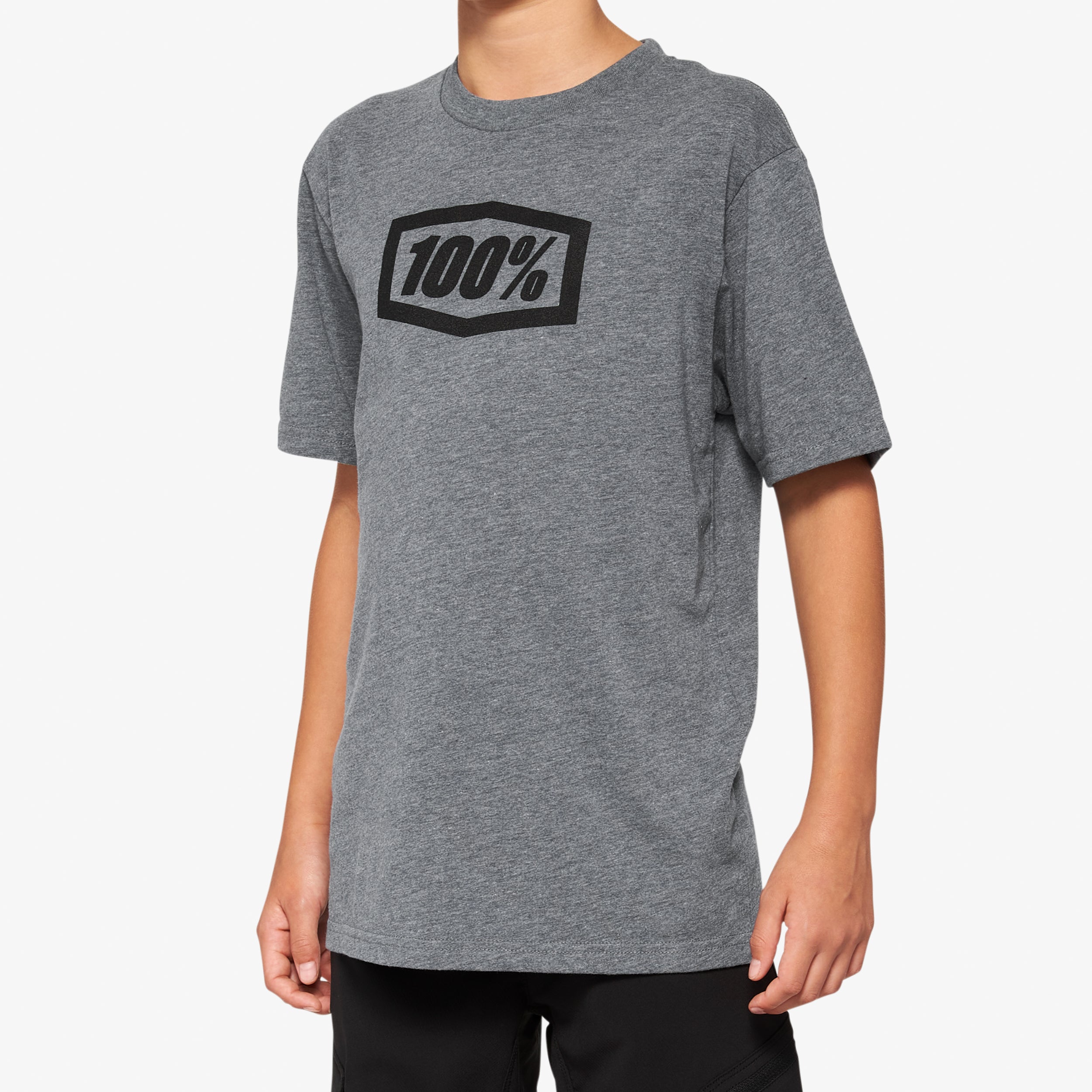 ICON Youth Short Sleeve Tee Heather Grey