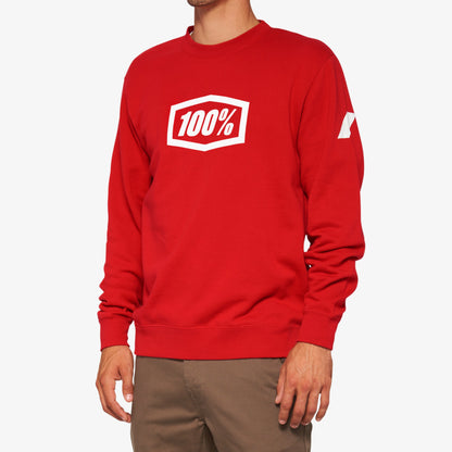 ICON Pullover Crewneck Fleece Red