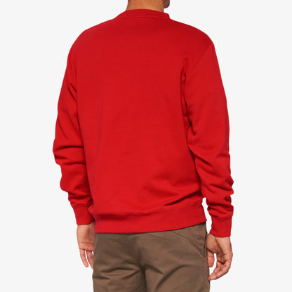 ICON Pullover Crewneck Fleece Red