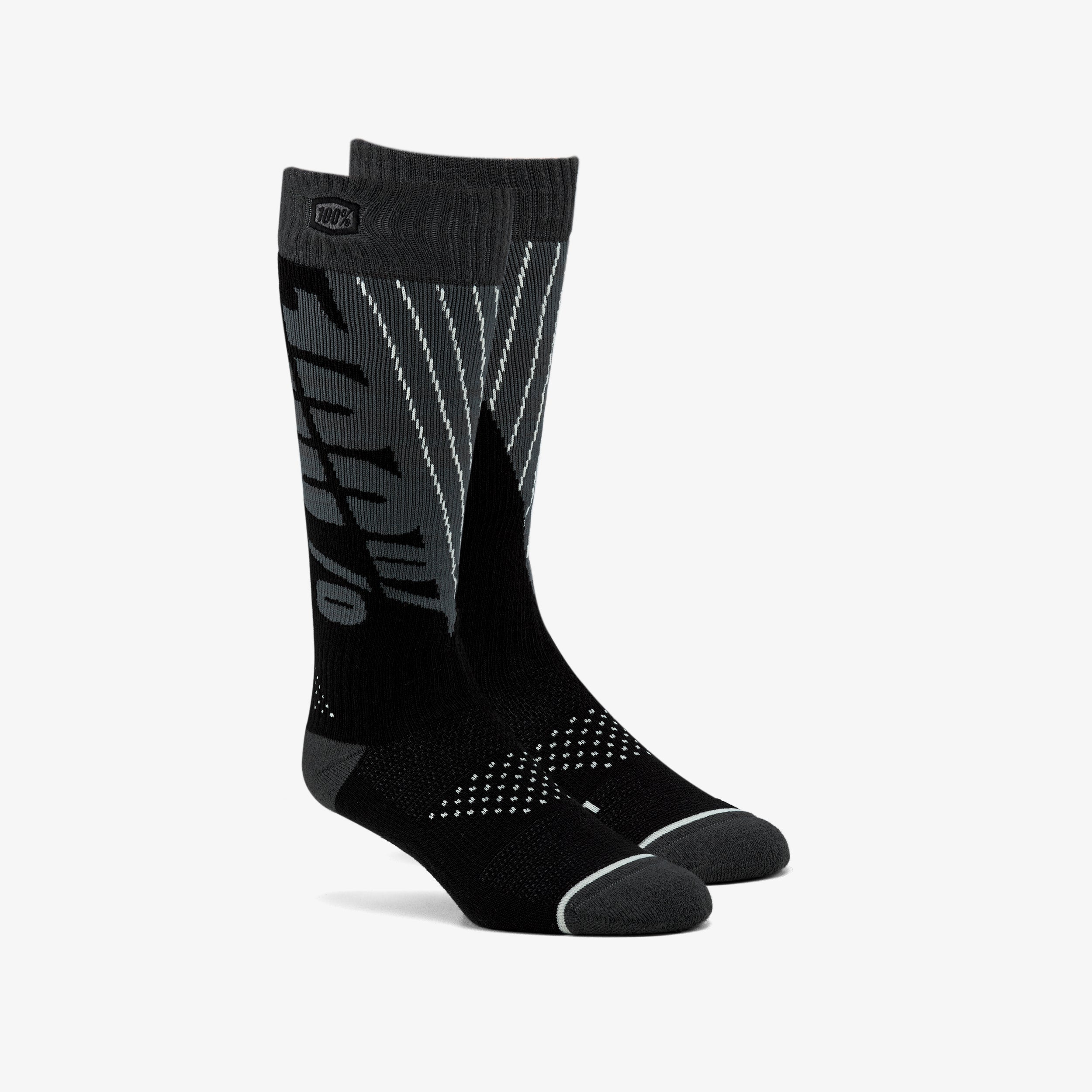 TORQUE Comfort Moto Socks Black/Steel Grey – 100%