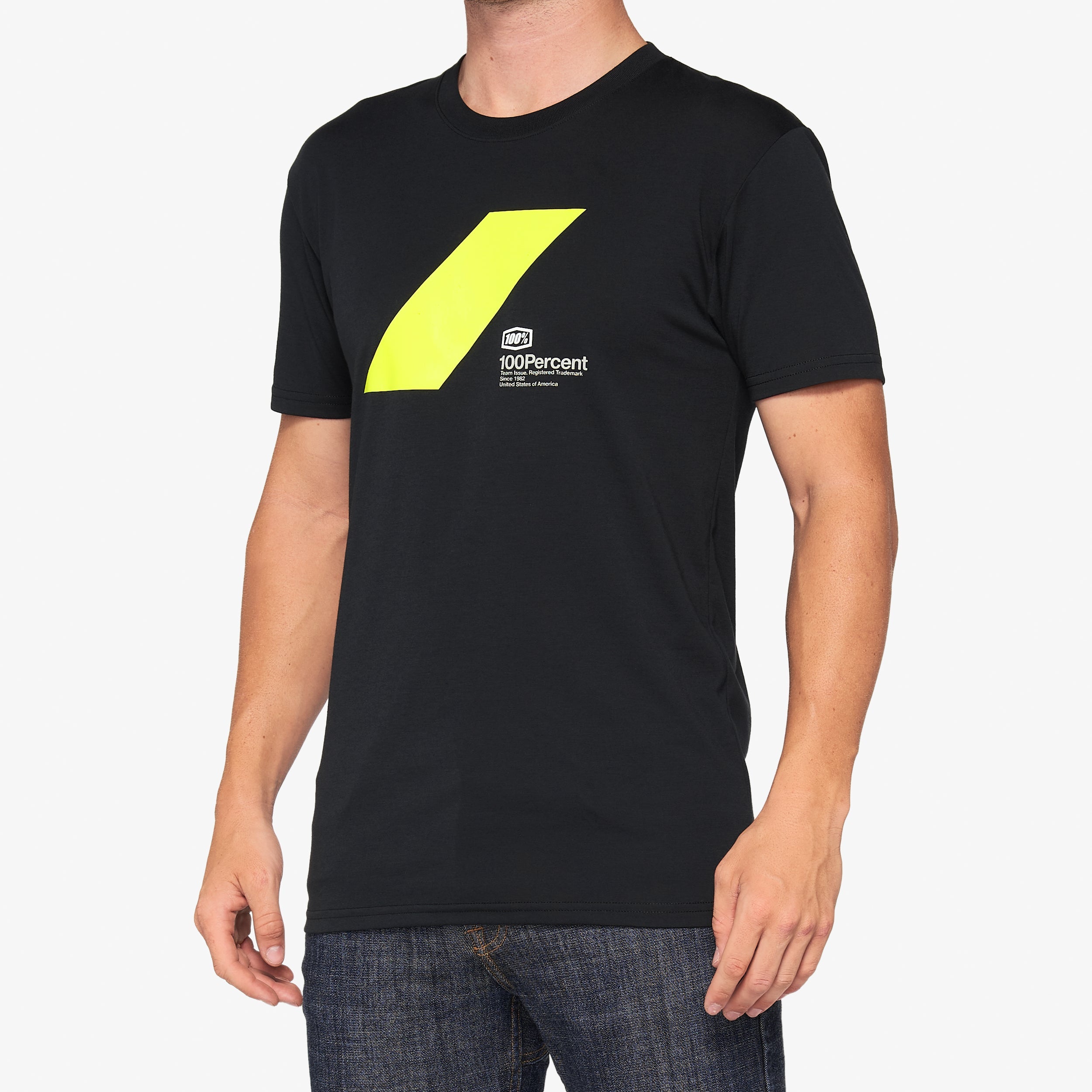 100% Speed Custom Tech T-Shirt - Moisture Wicking Dri-Release Fabric, Black, Small